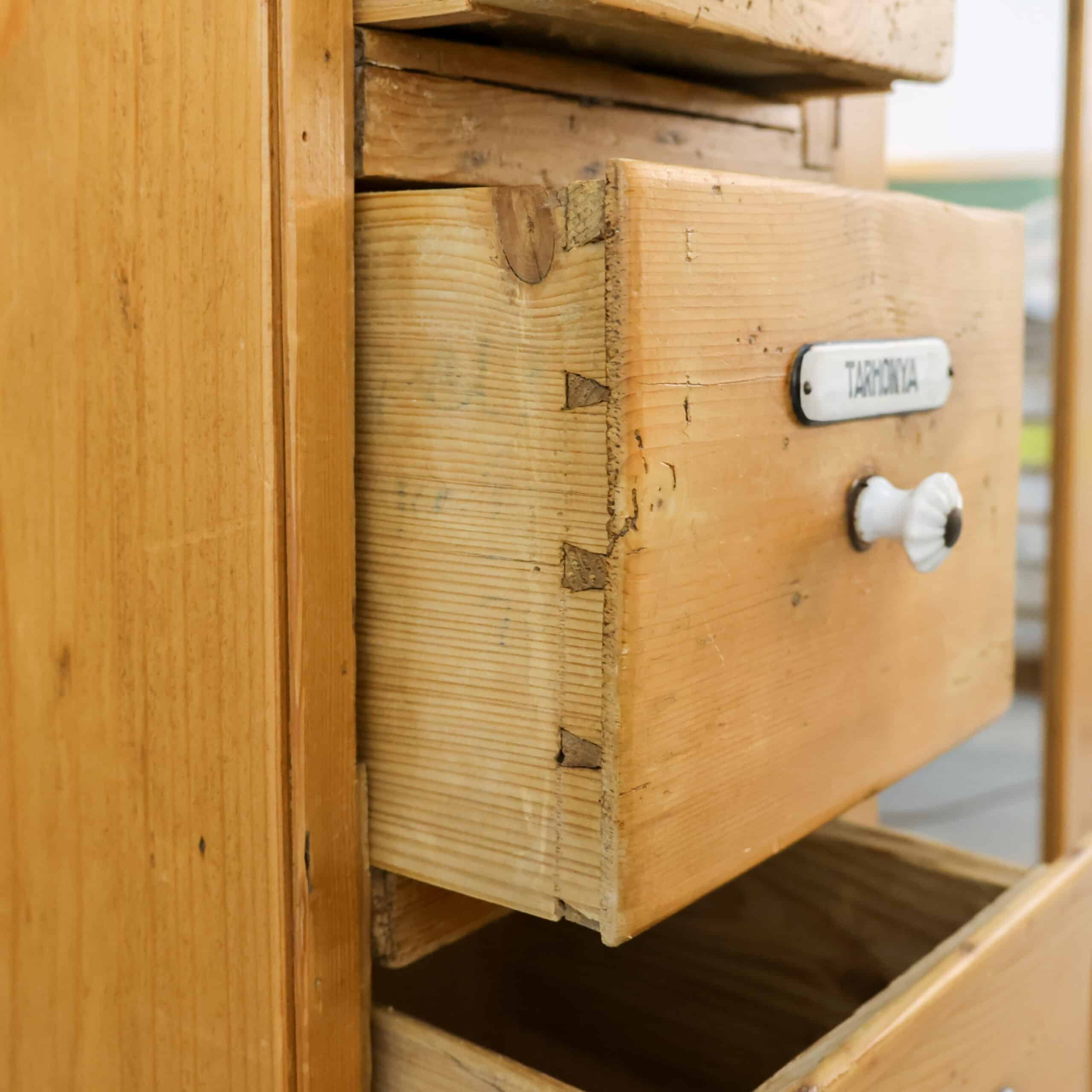 Authentieke kruidenkast / apothekerskast - Afbeelding 6