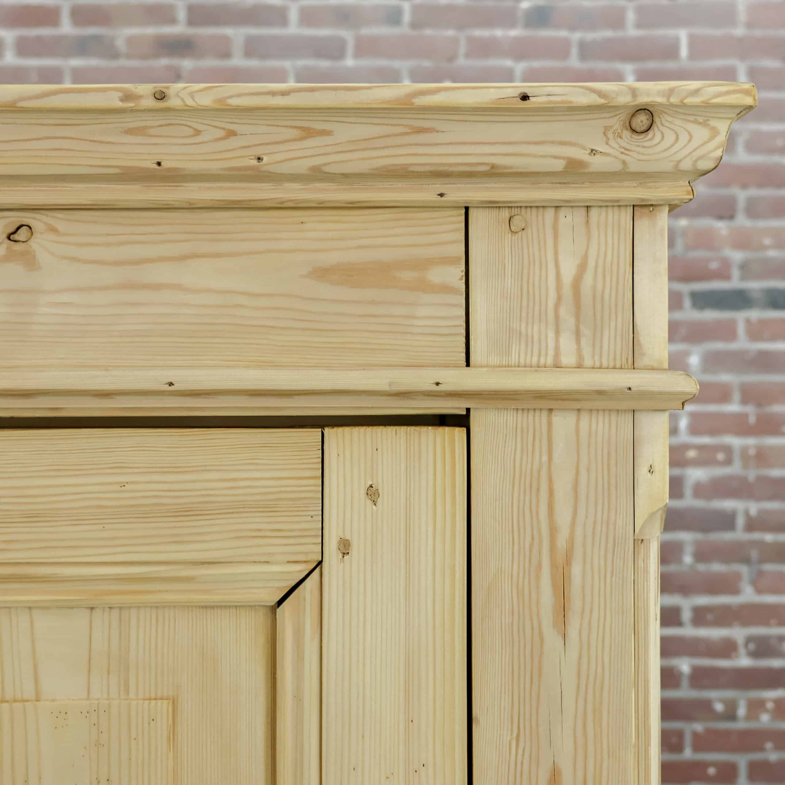 Grenen eendeurs kledingkast - Afbeelding 4