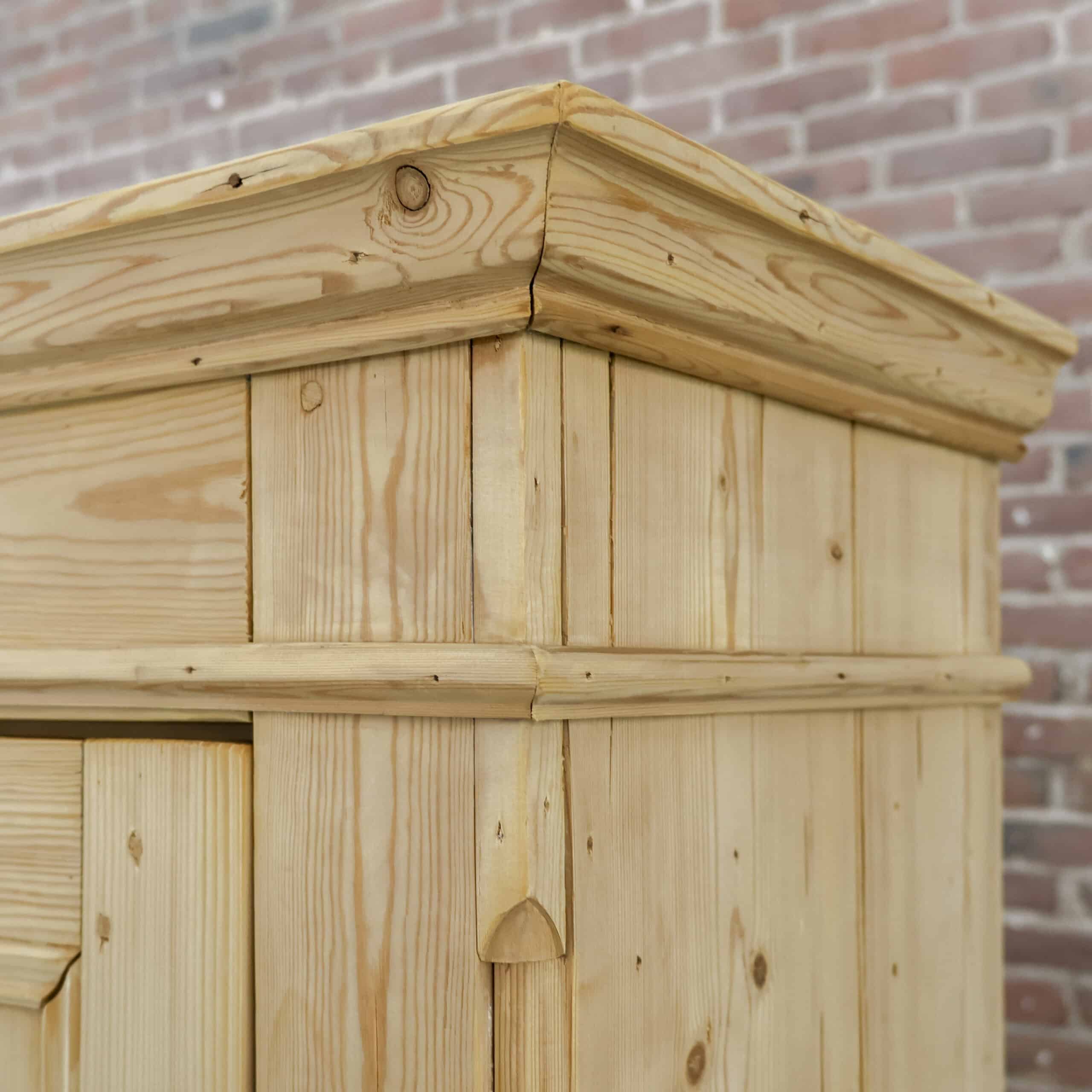 Grenen eendeurs kledingkast - Afbeelding 3