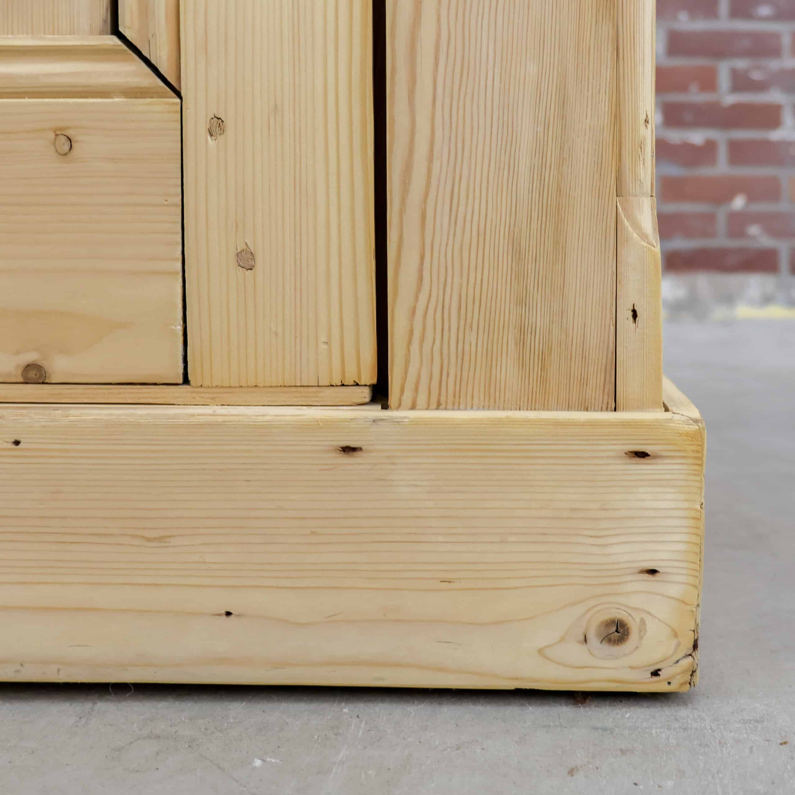 Grenen eendeurs kledingkast - Afbeelding 7