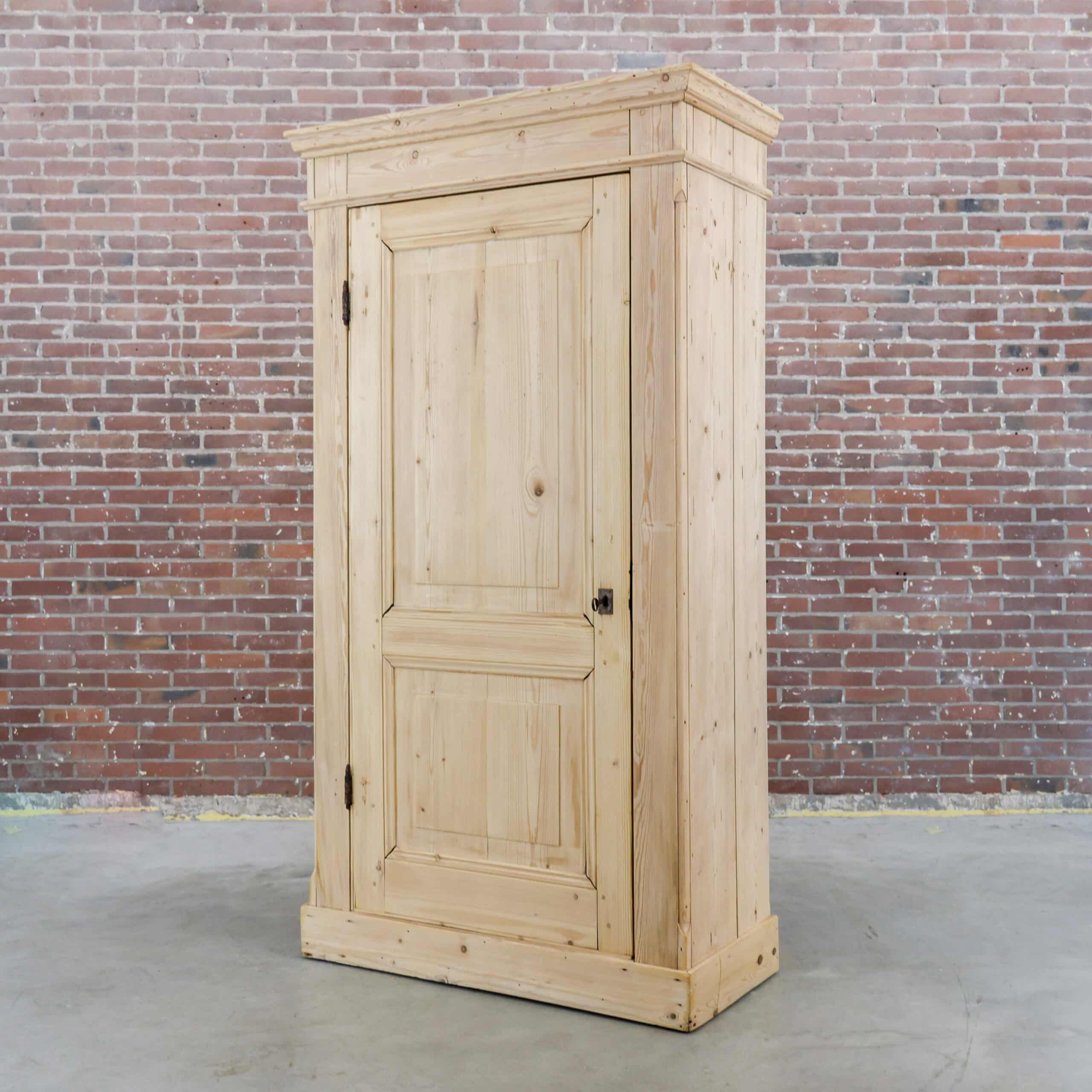 Grenen eendeurs kledingkast - Afbeelding 8