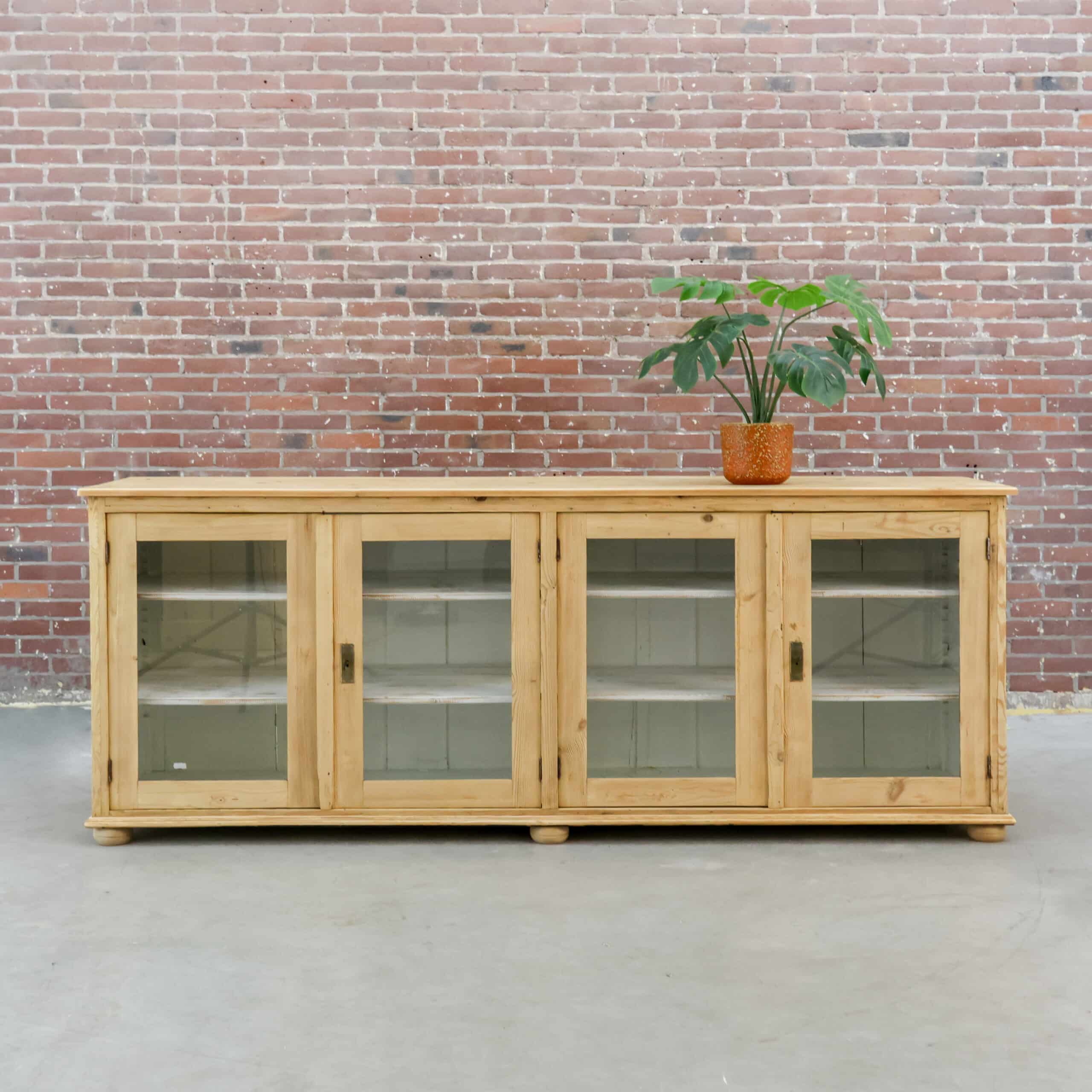 Brocante dressoir/vitrinekast - Afbeelding 2