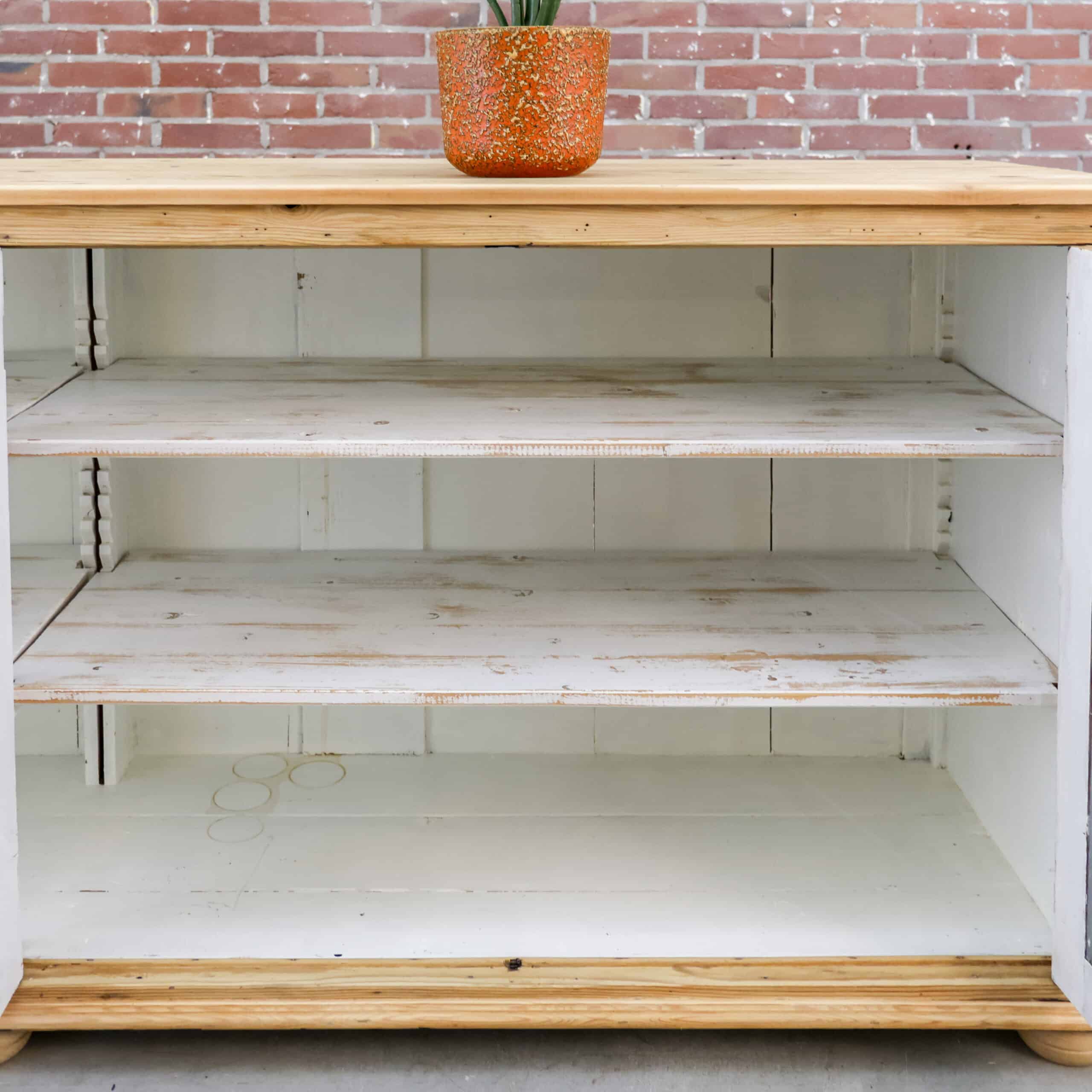 Brocante dressoir/vitrinekast - Afbeelding 4