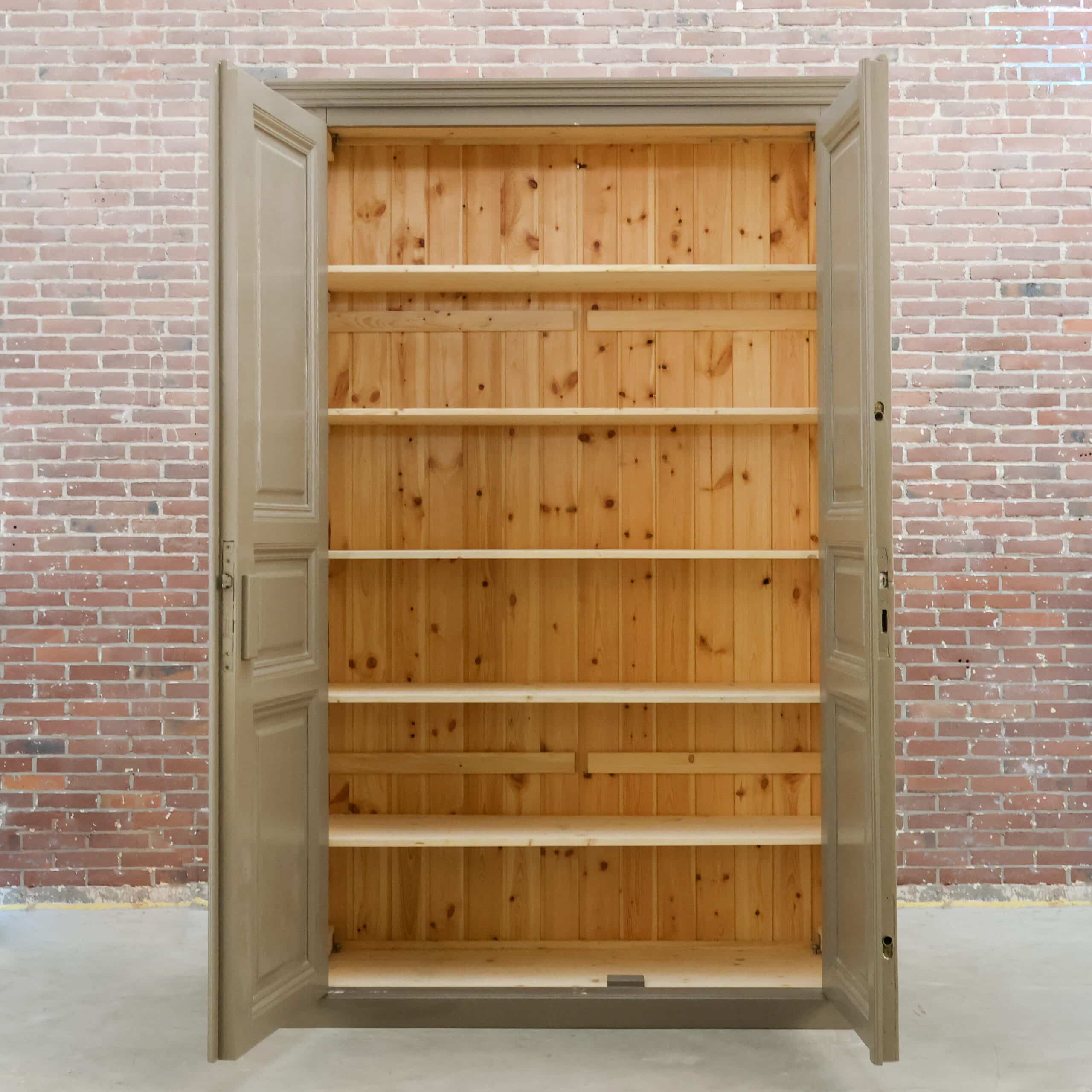 Hoge kast met ensuite deuren - demontabel - Afbeelding 2