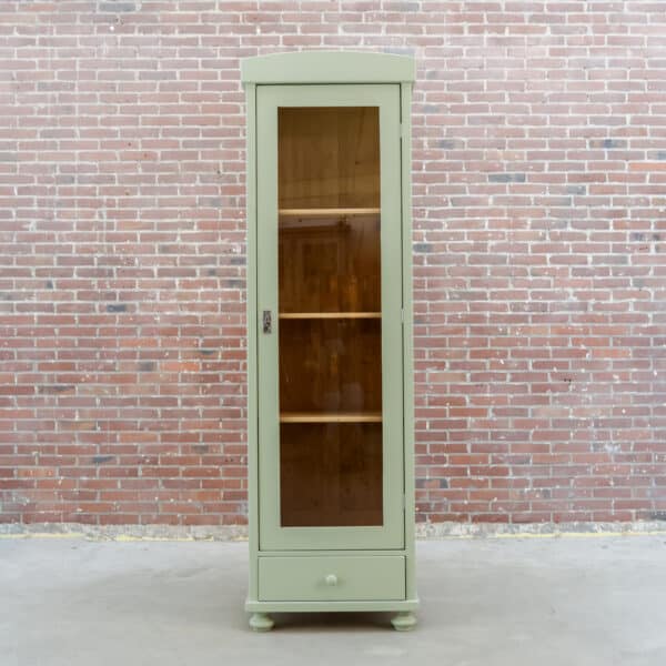 Eendeurs vitrinekast