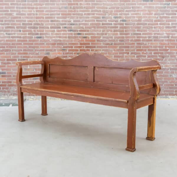 Brocante houten bank