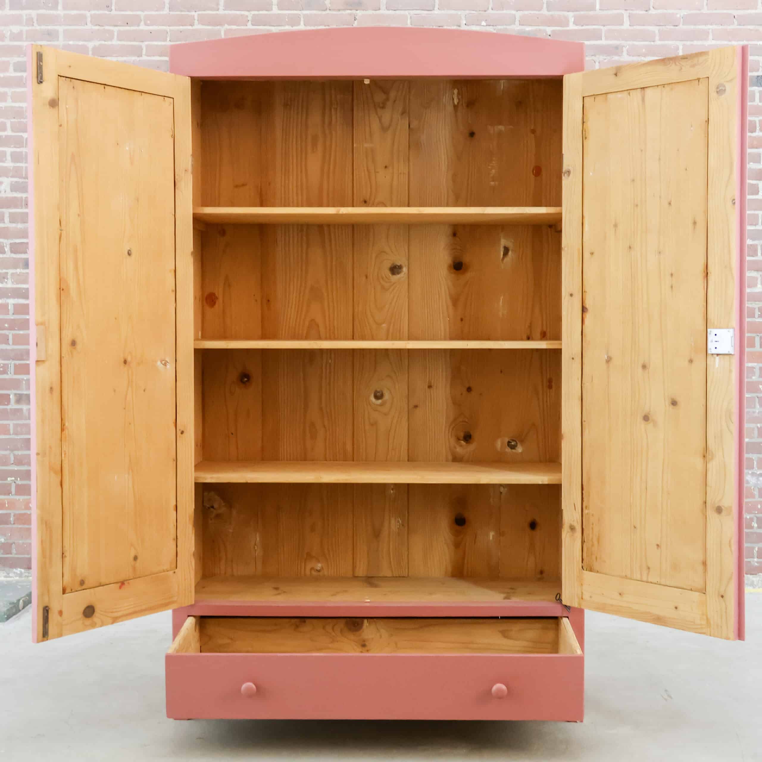 Oudroze linnenkast - Afbeelding 2