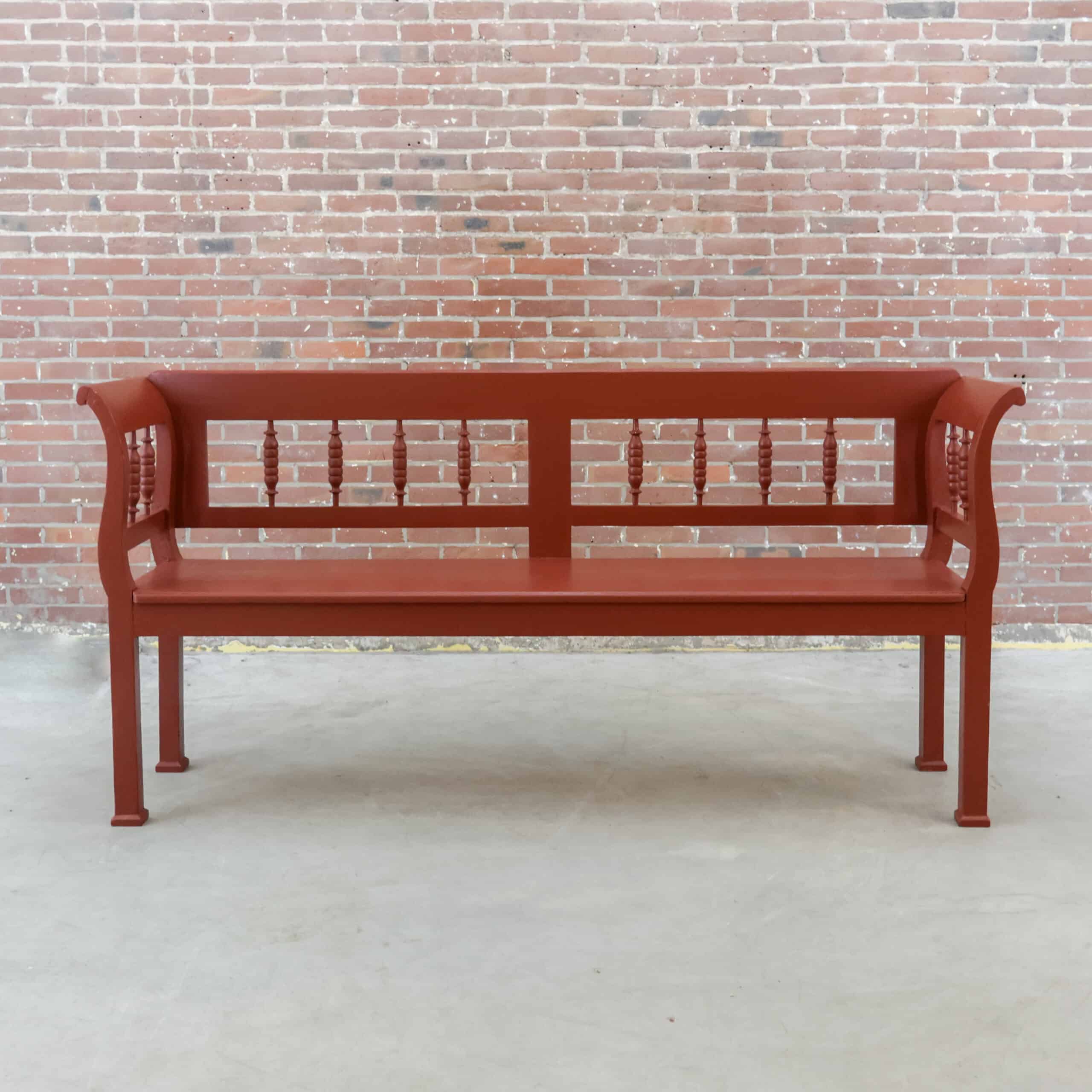 Brocante houten bank