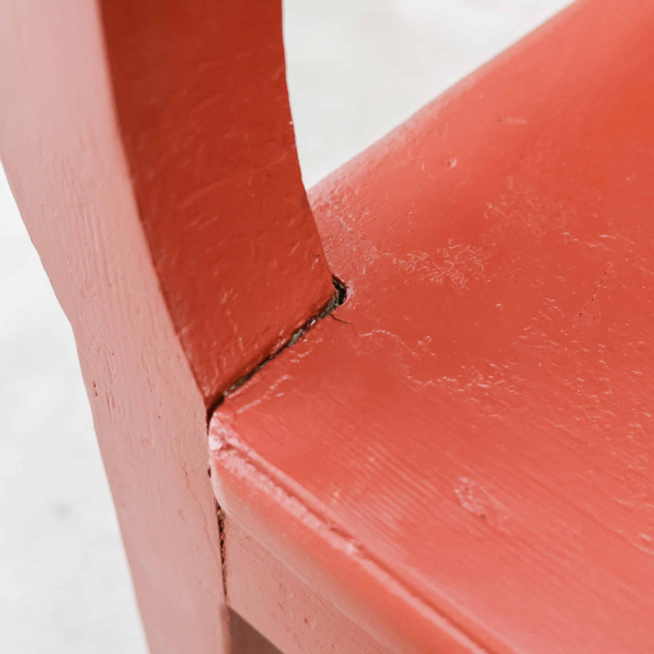 Brocante houten bank - Afbeelding 5