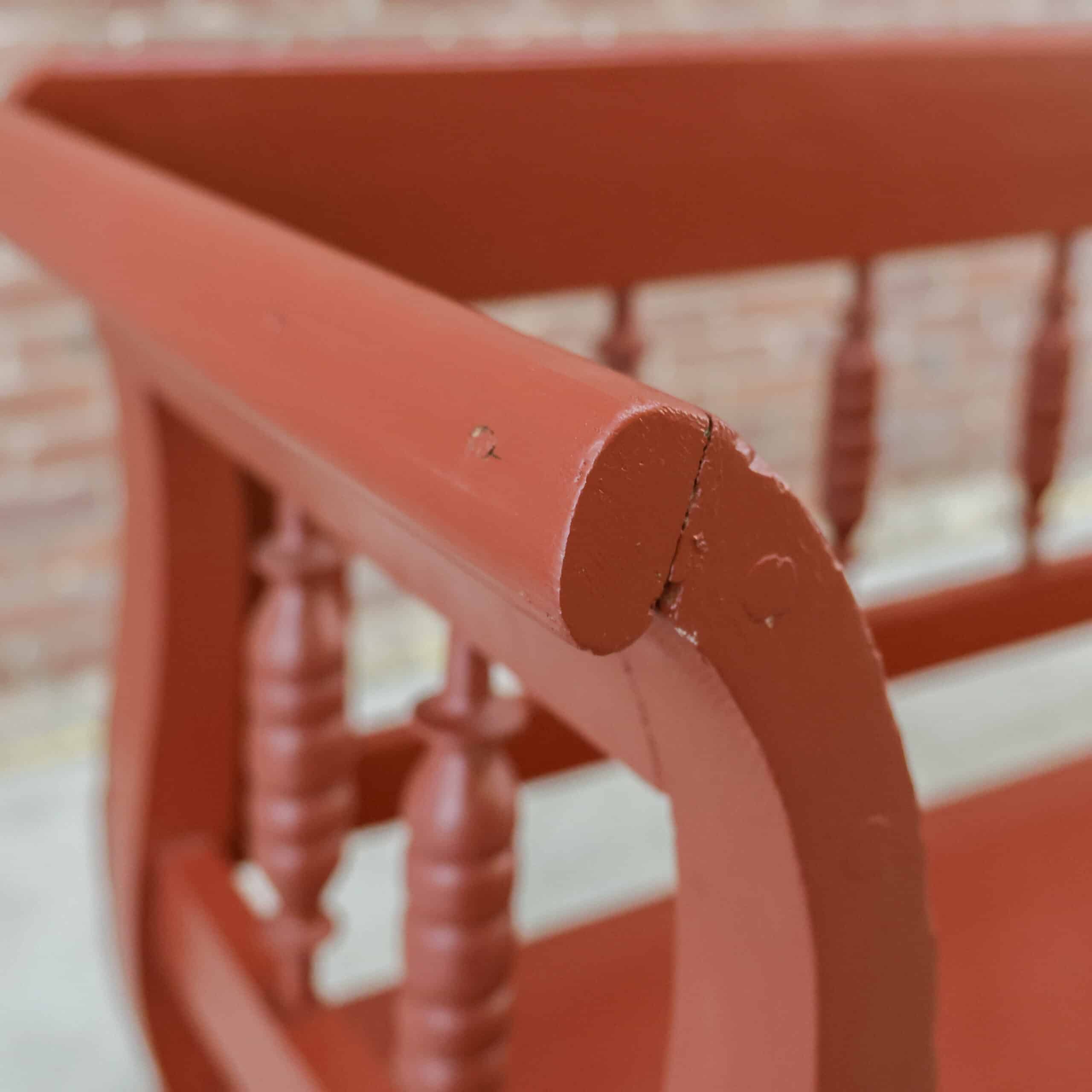 Brocante houten bank - Afbeelding 4