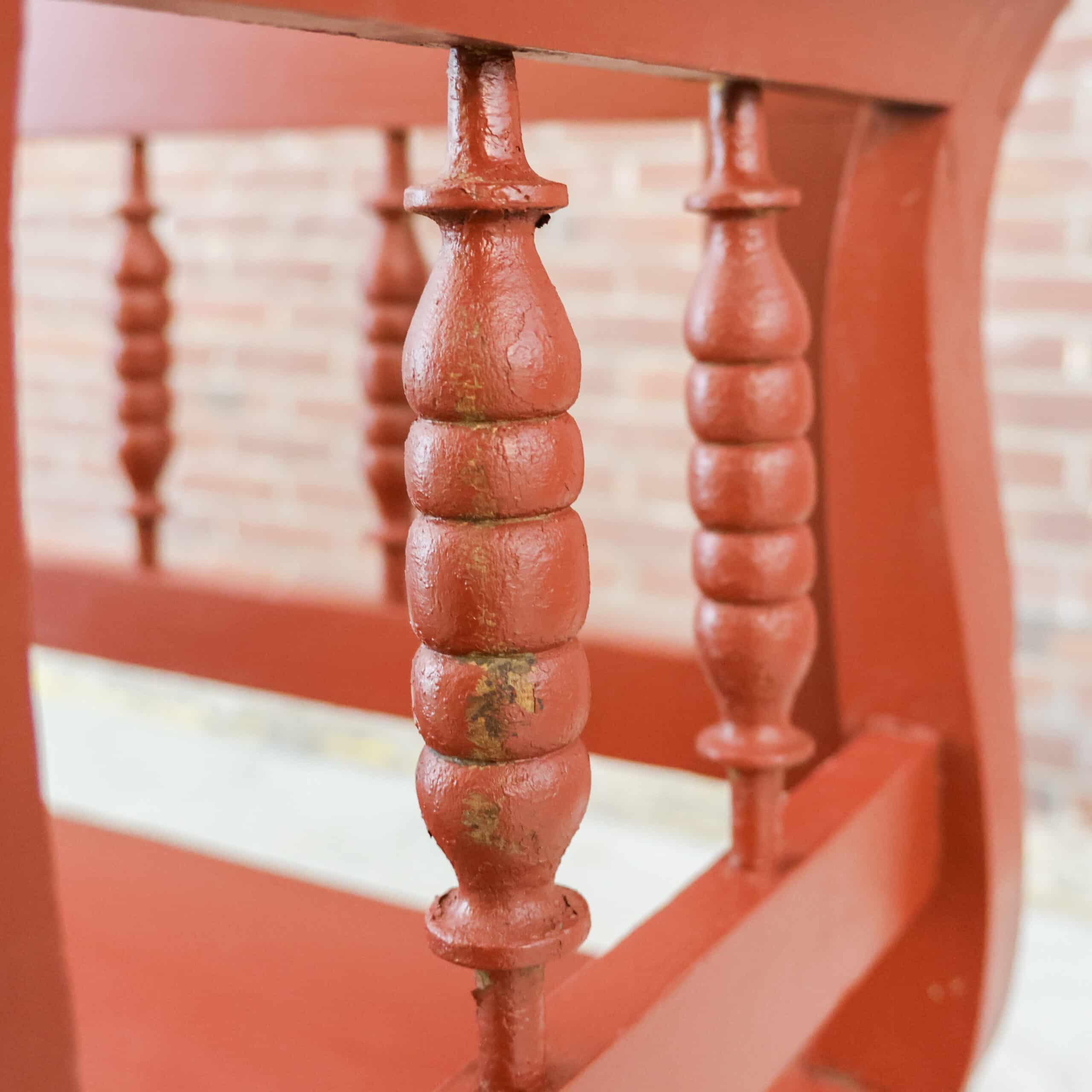 Brocante houten bank - Afbeelding 7