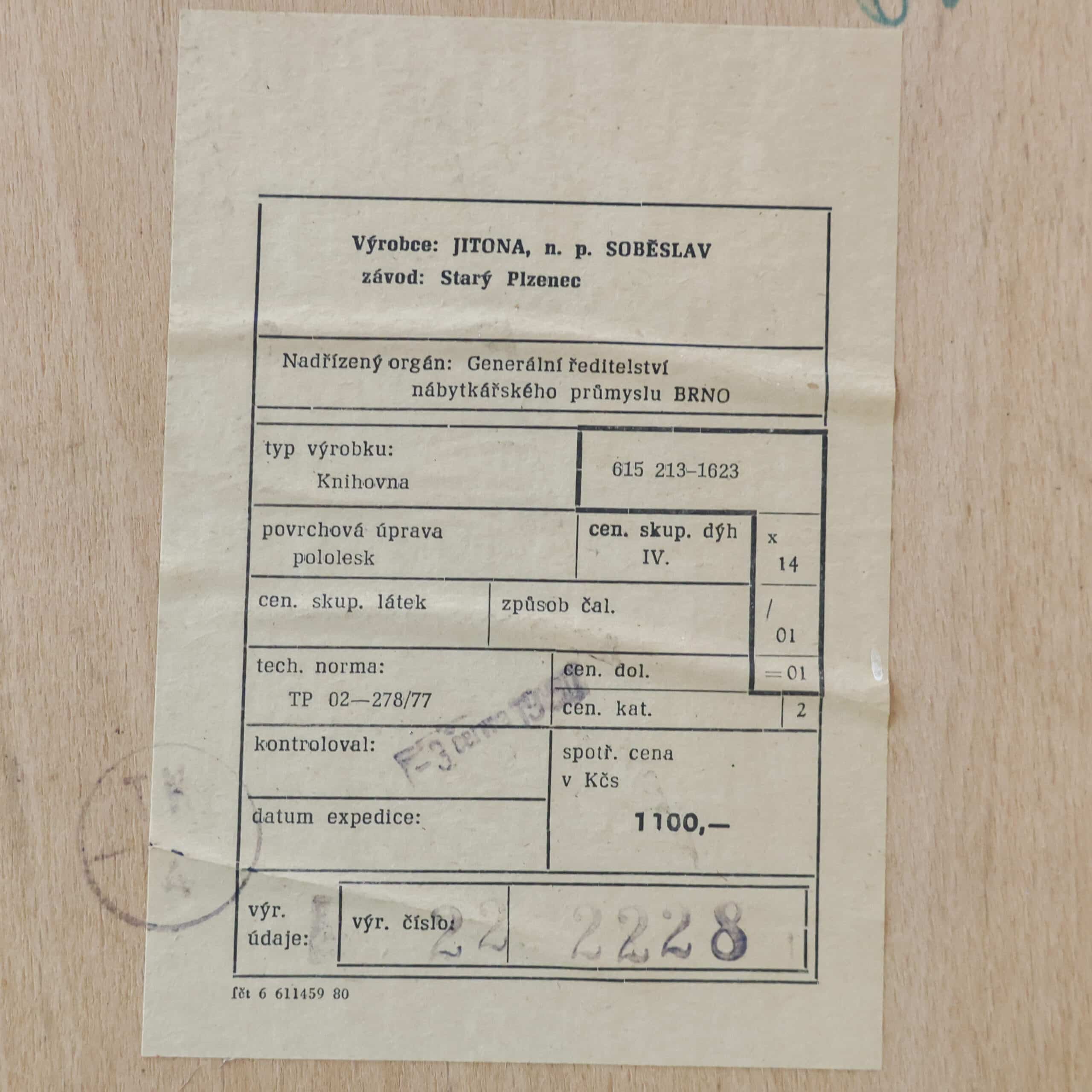 Mid-century highboard - Jitona - Afbeelding 10