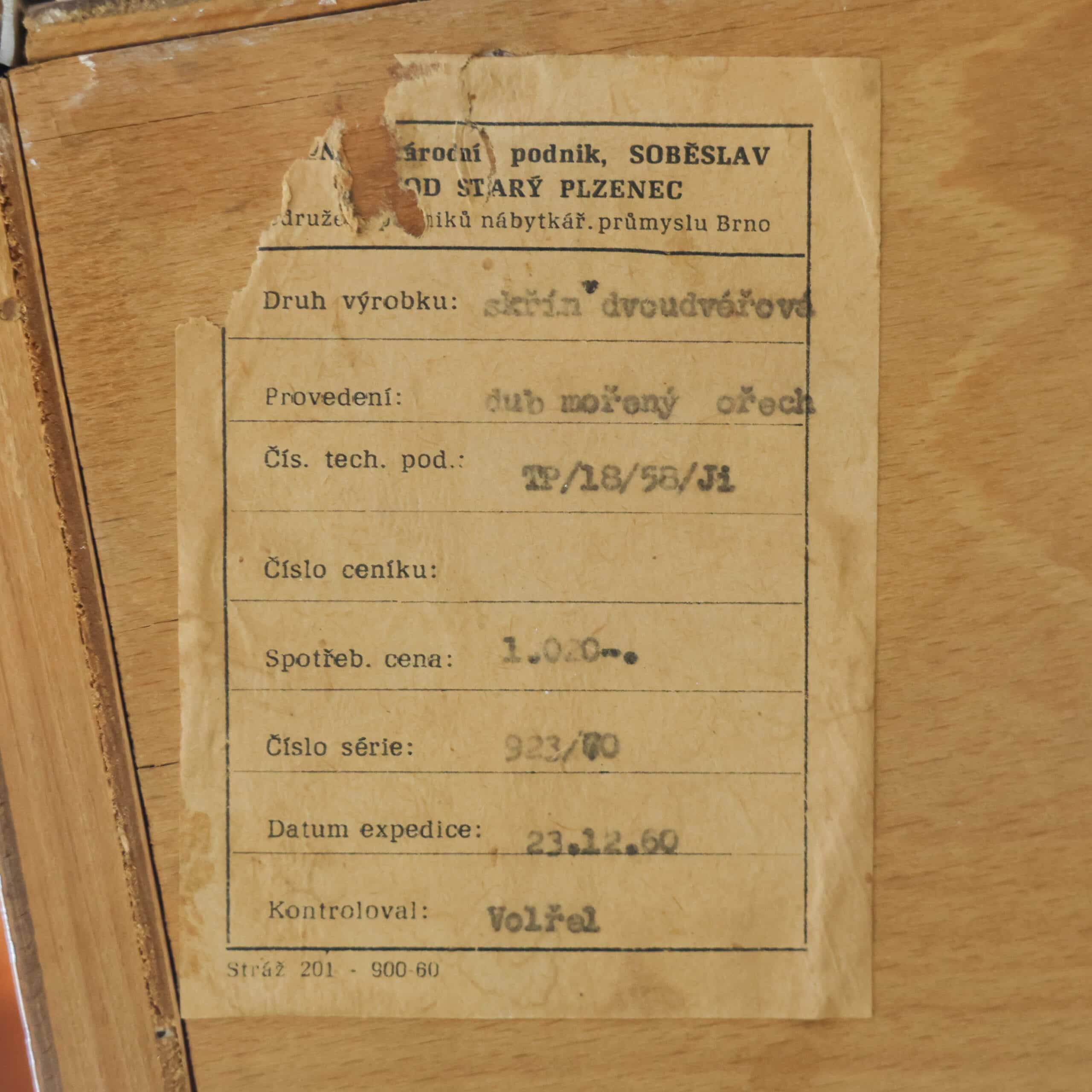 Mid-century kast - Jitona - Afbeelding 8