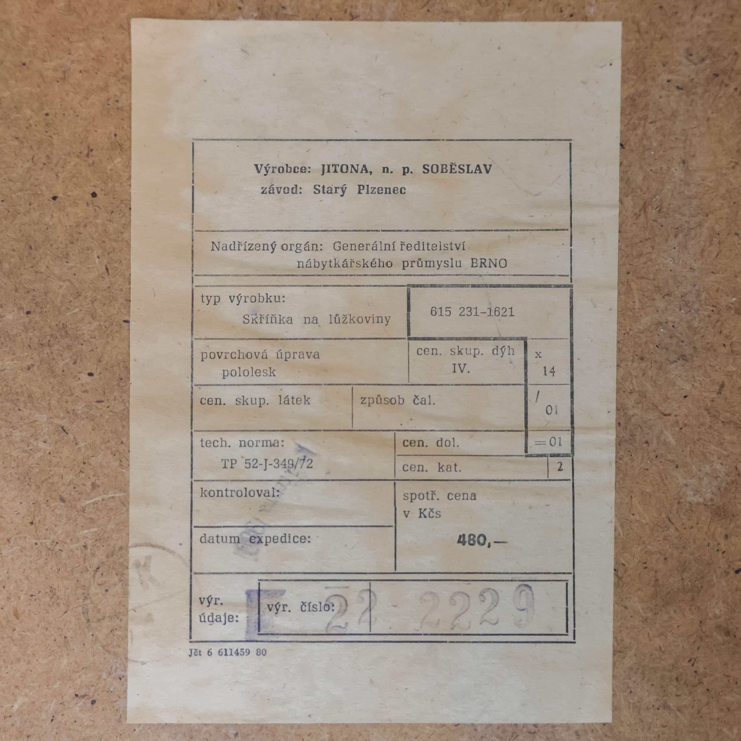 Mid-century opbergkist - Jitona - Afbeelding 11