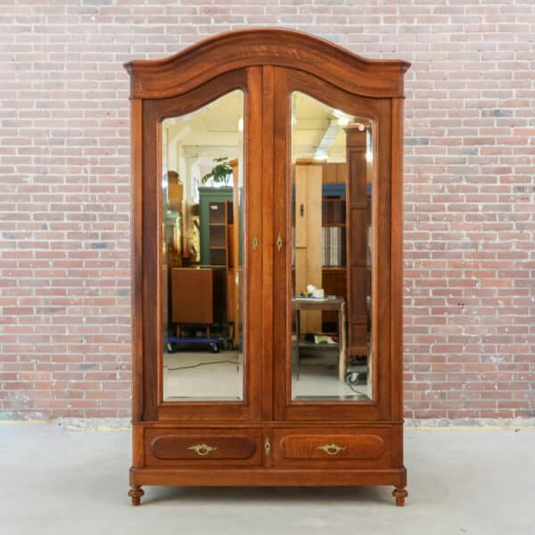 Antieke spiegelkast - demontabel