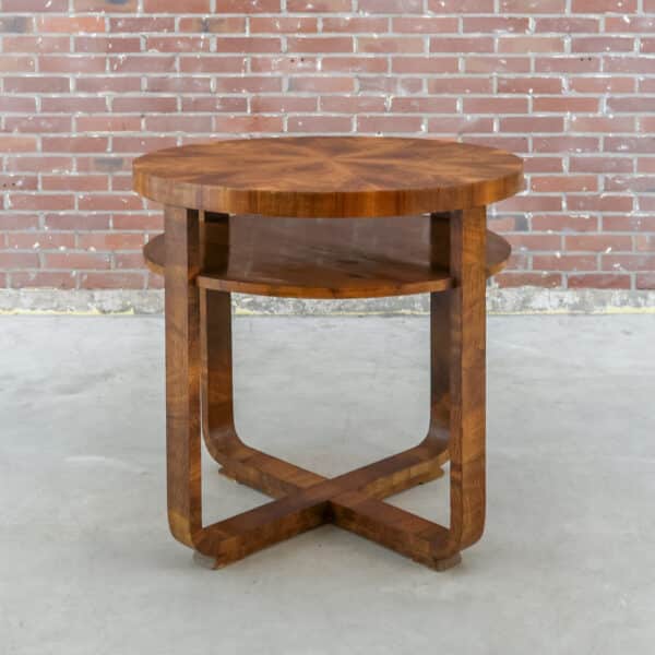 Ronde vintage bijzettafel