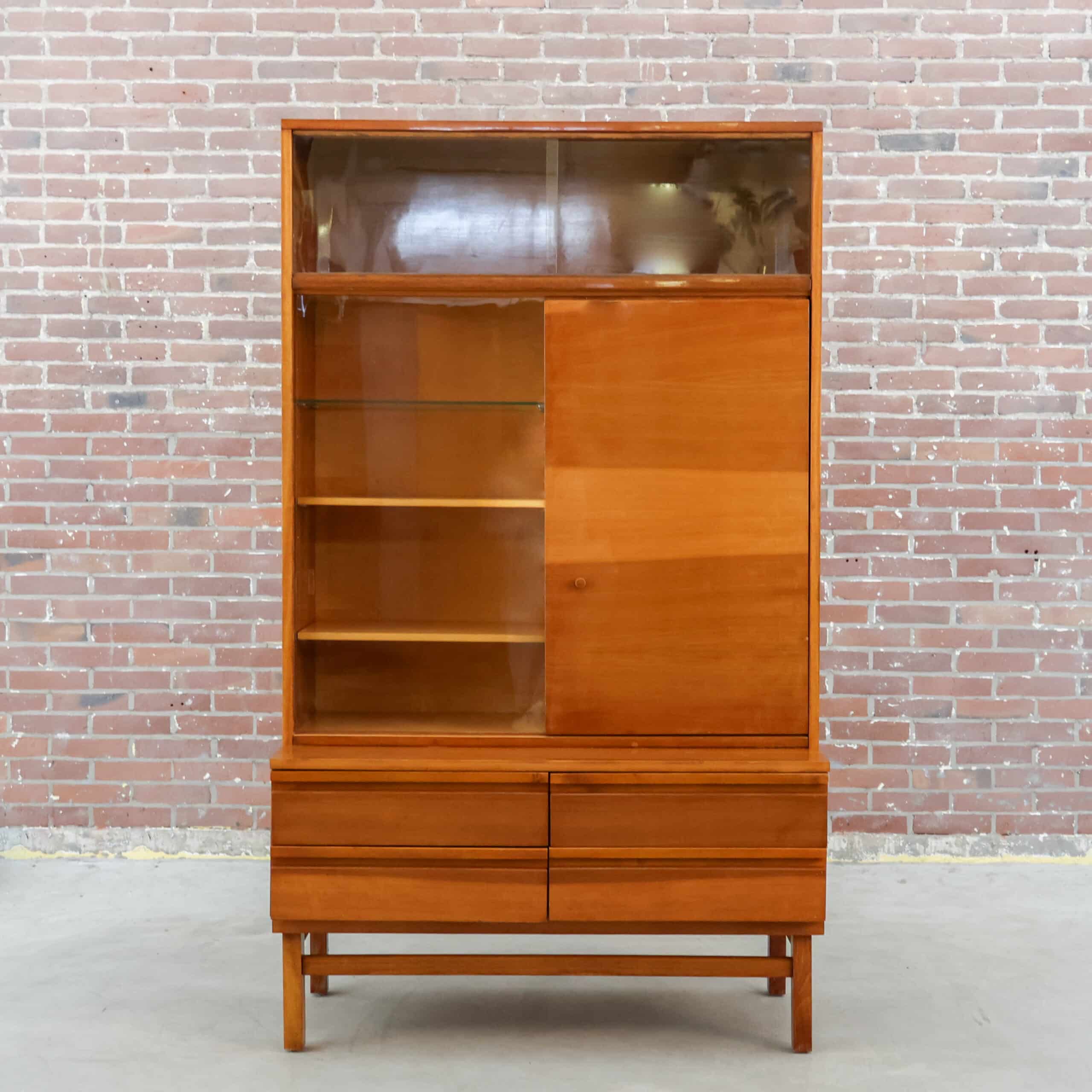 Vintage vitrinekast - Afbeelding 2