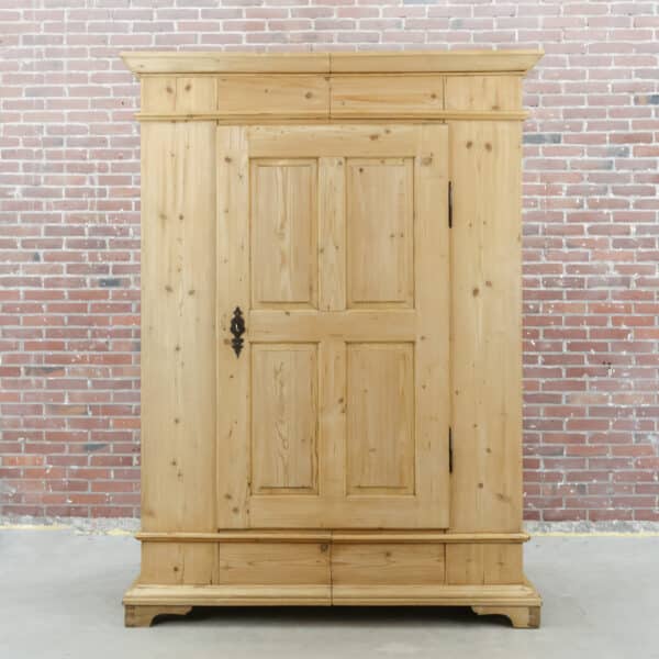 Grenen eendeurs kledingkast