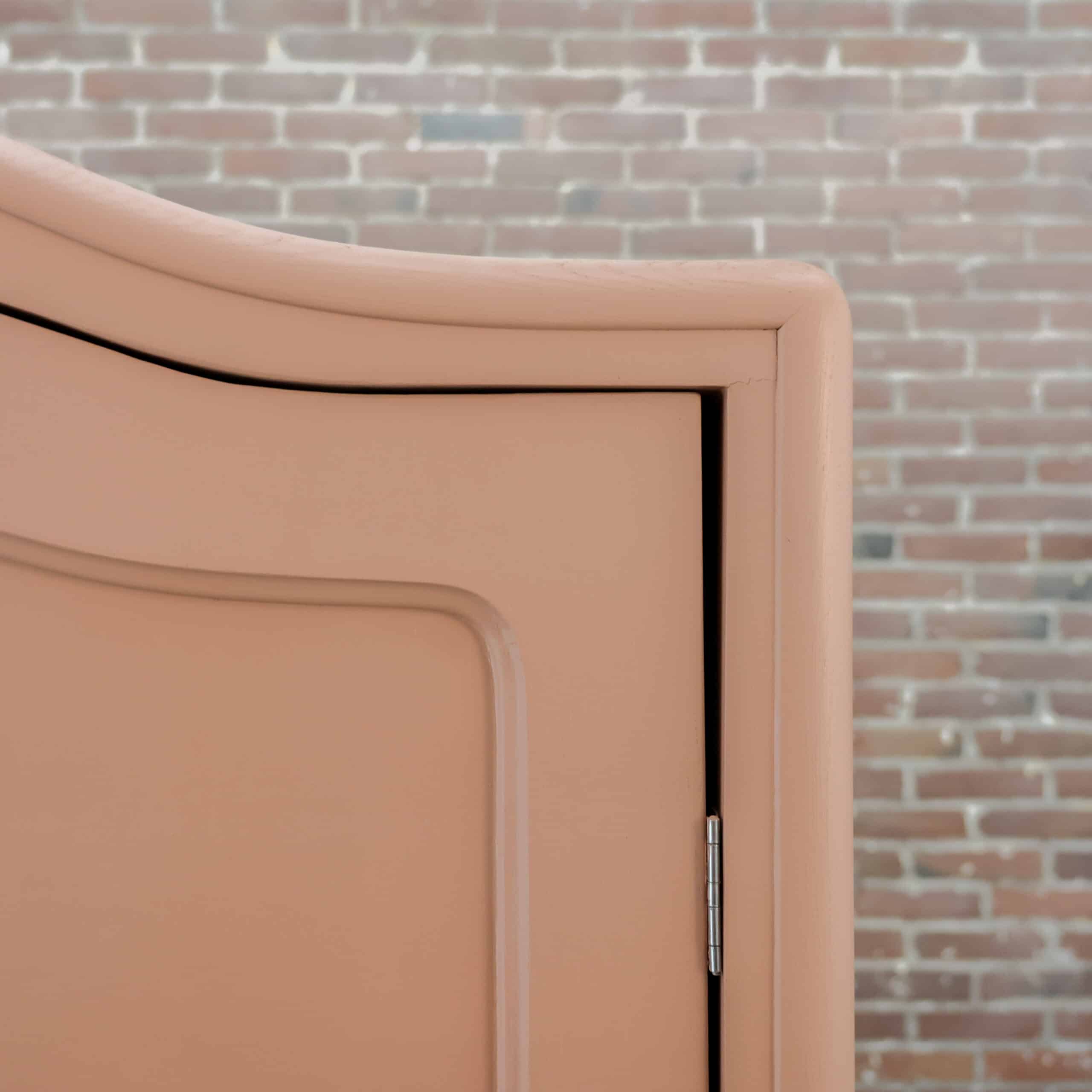 Brocante roze spiegelkast - Afbeelding 4