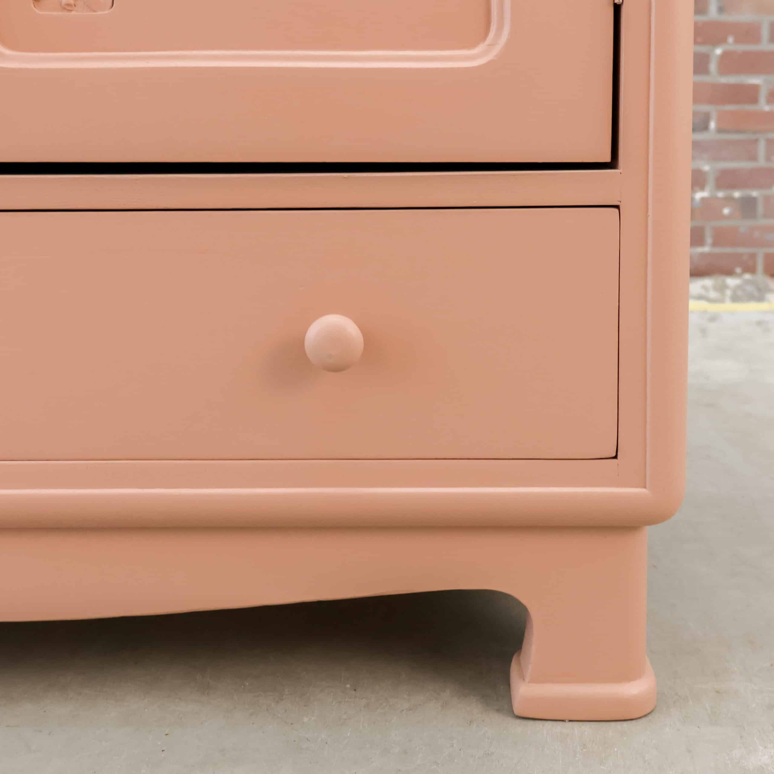 Brocante roze spiegelkast - Afbeelding 7