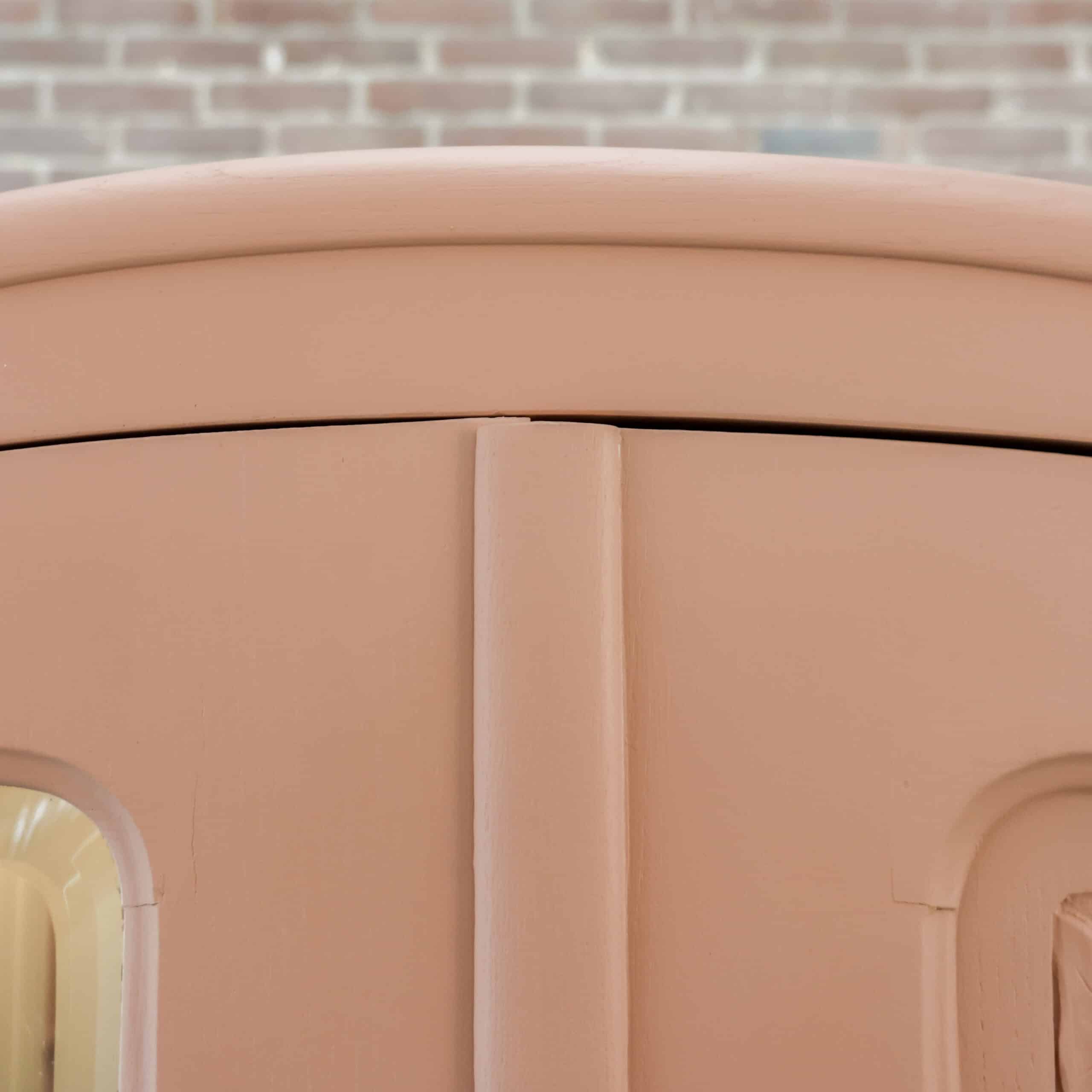 Brocante roze spiegelkast - Afbeelding 3