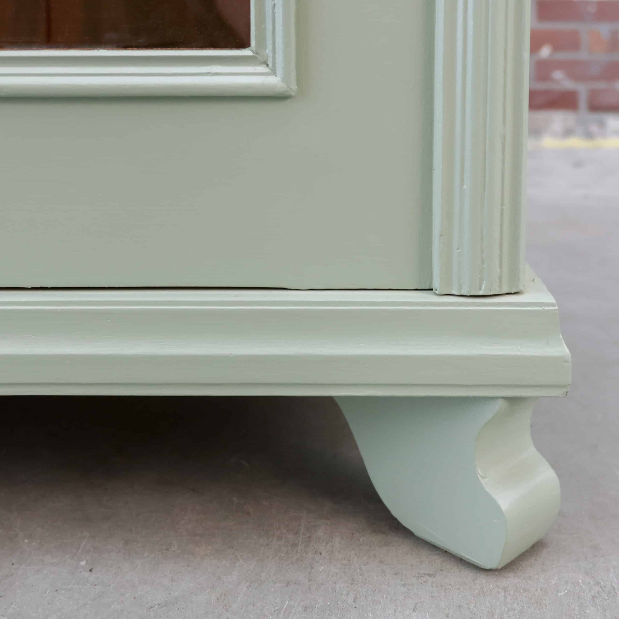 Brocante vitrinekast - Bloemenornament - Afbeelding 8