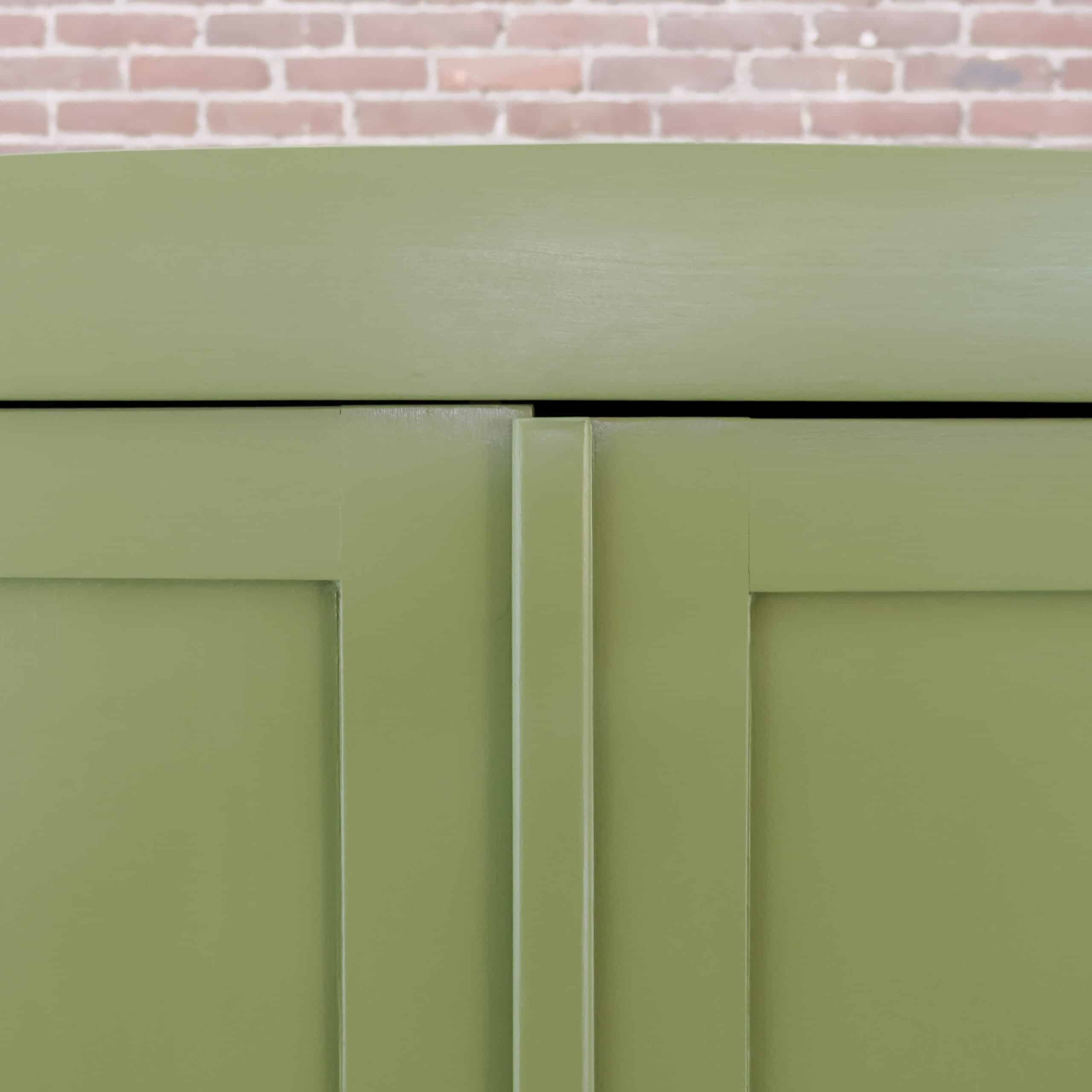 Brocante groene linnenkast – Bild 3