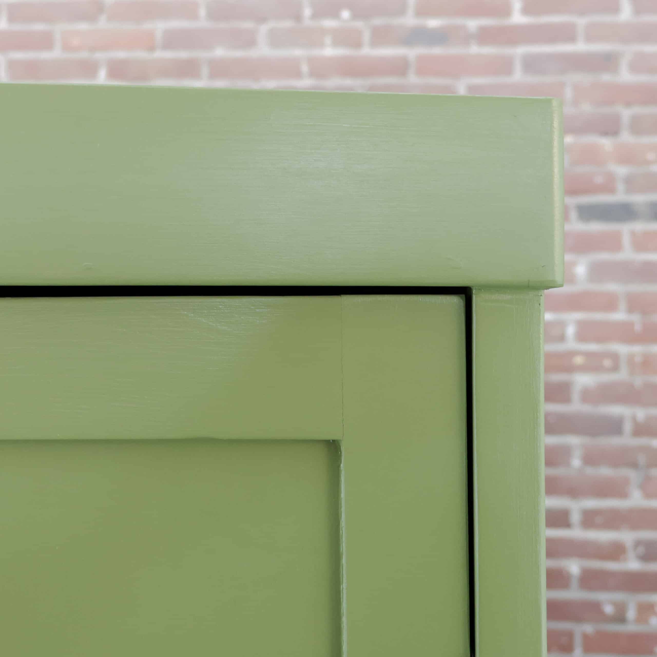 Brocante groene linnenkast – Bild 4