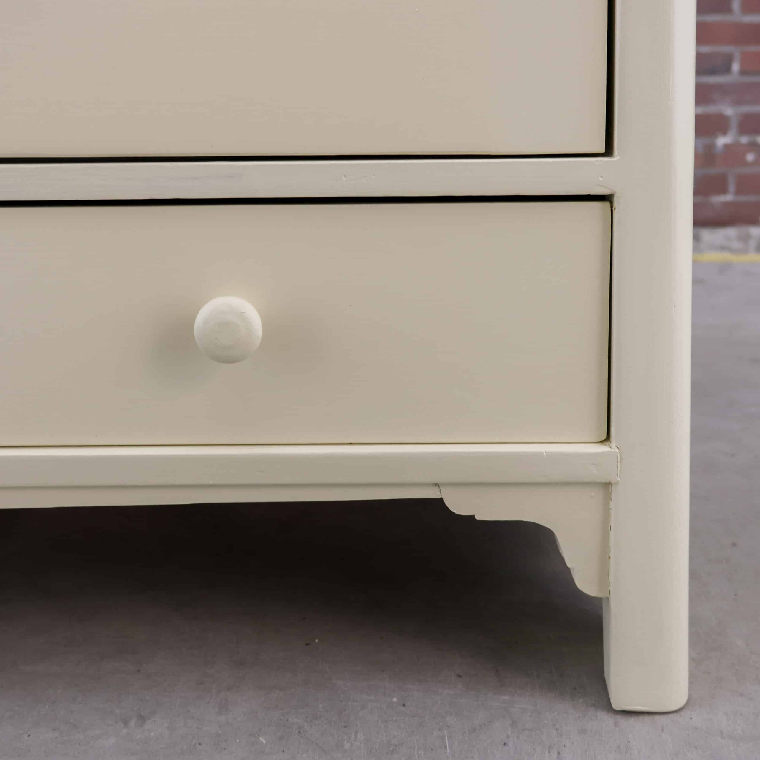 Brocante crème linnenkast - Afbeelding 6