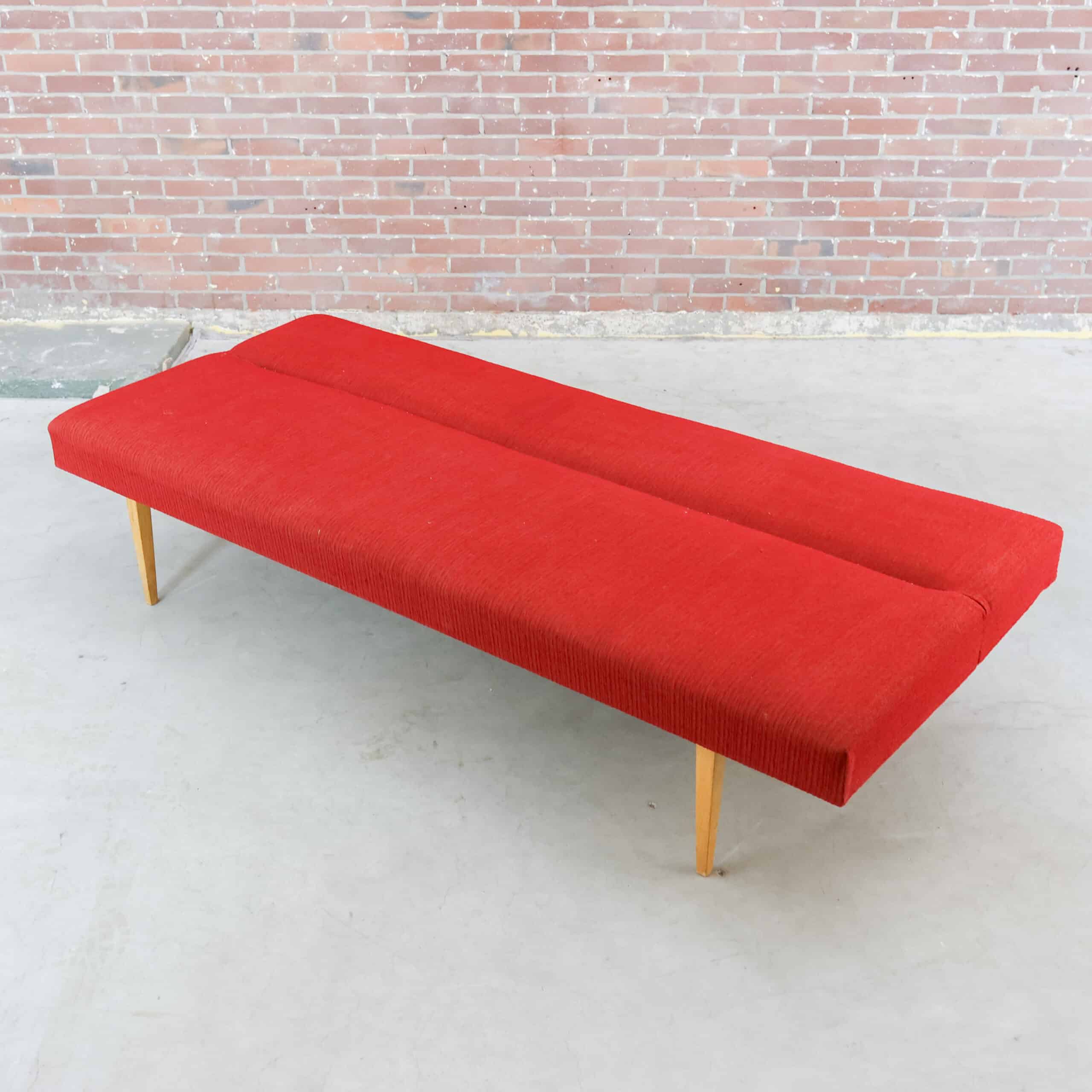 Mid century daybed / slaapbank - Afbeelding 3