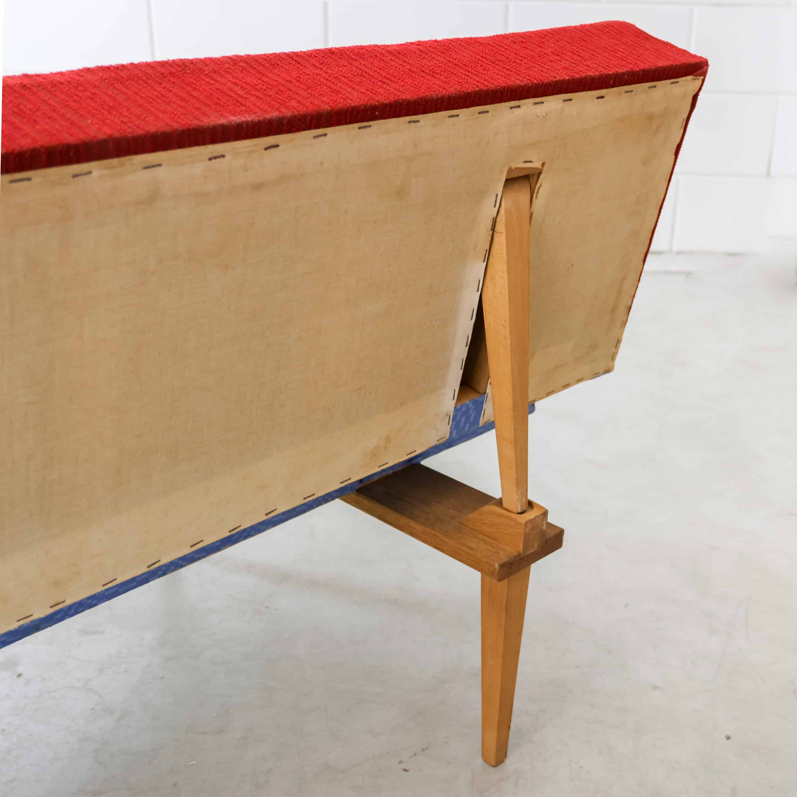 Mid century daybed / slaapbank - Afbeelding 8