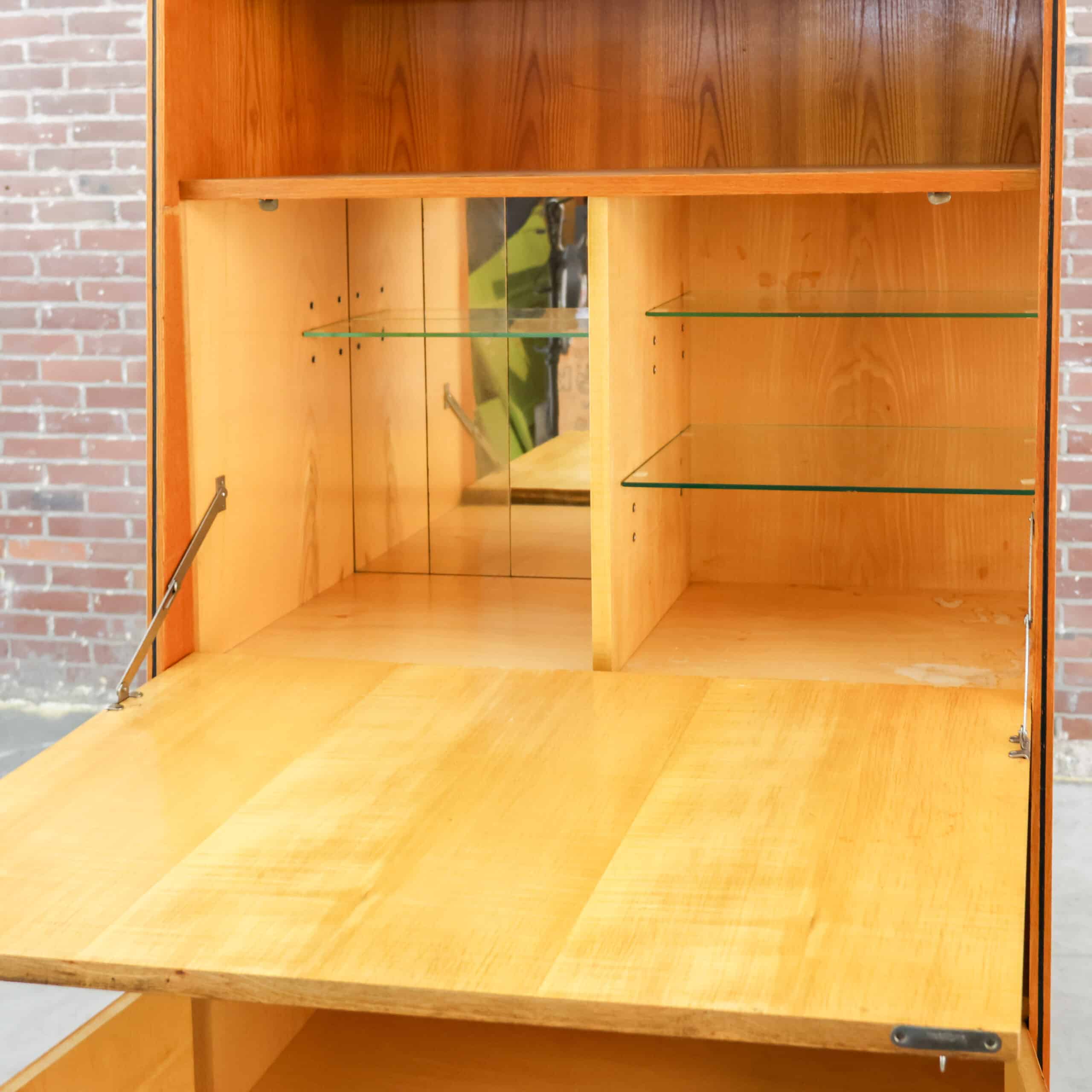 Mid century secretaire / barkast - Afbeelding 3