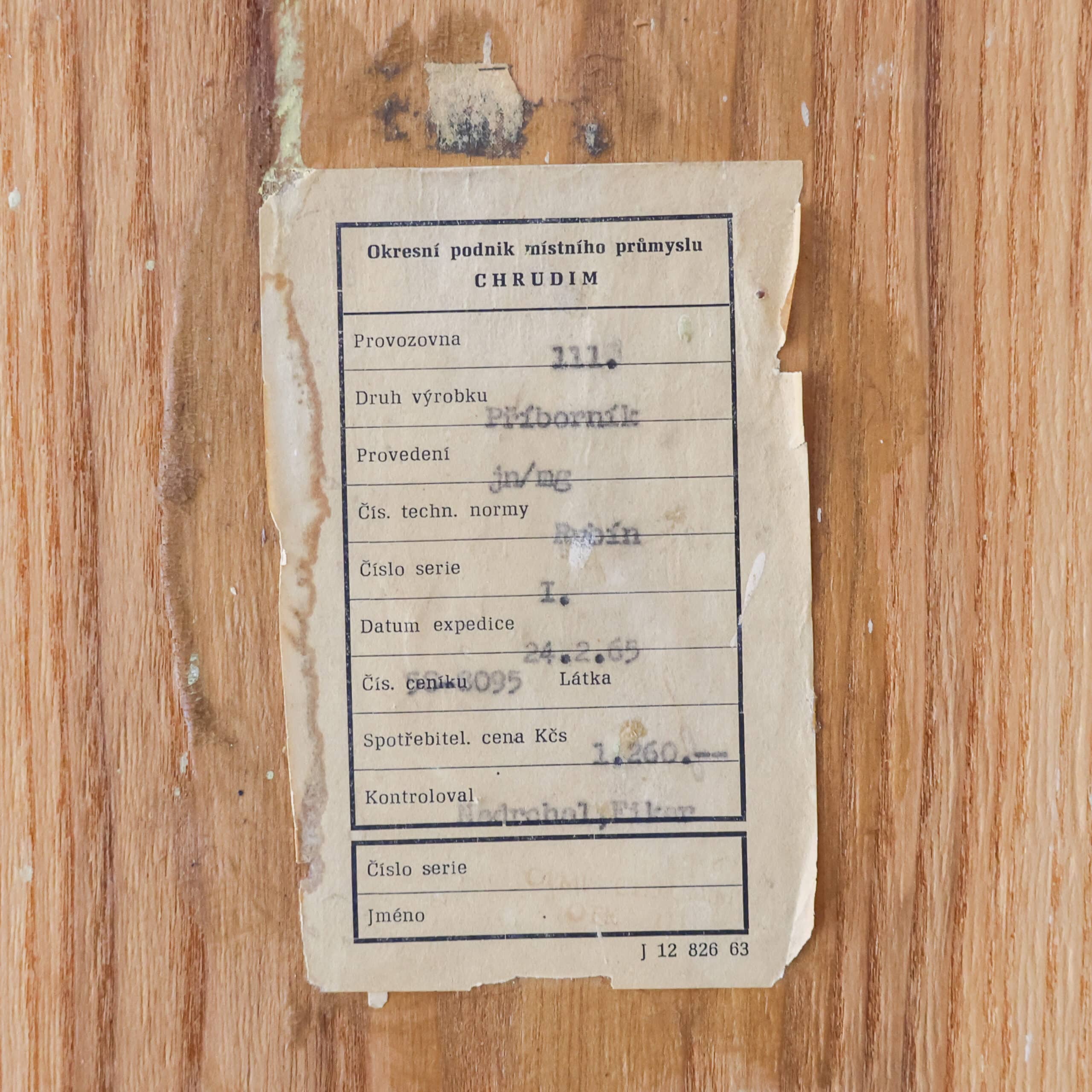 Mid century secretaire / barkast - Afbeelding 9