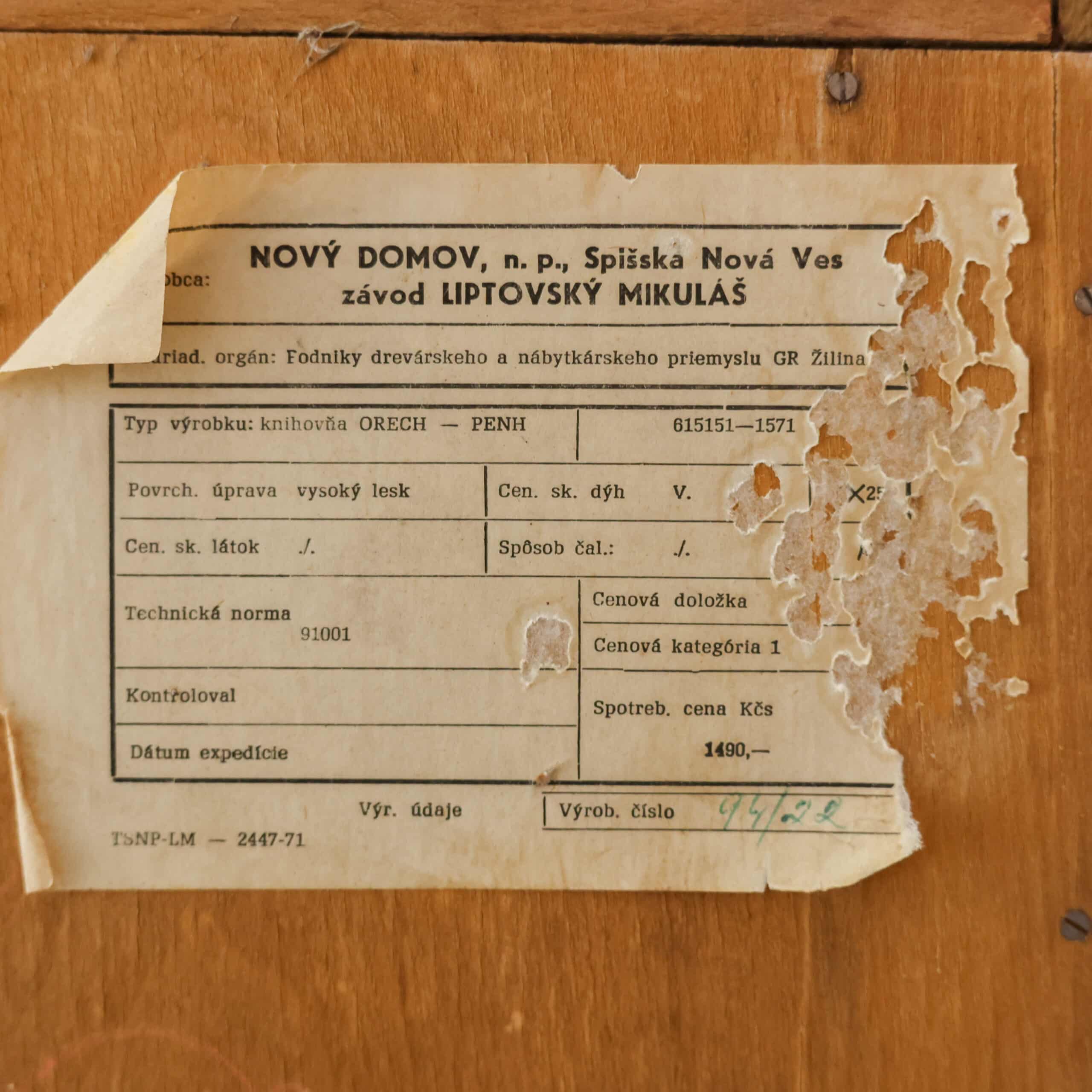 Vintage boekenkast - Novy Domov - Afbeelding 9