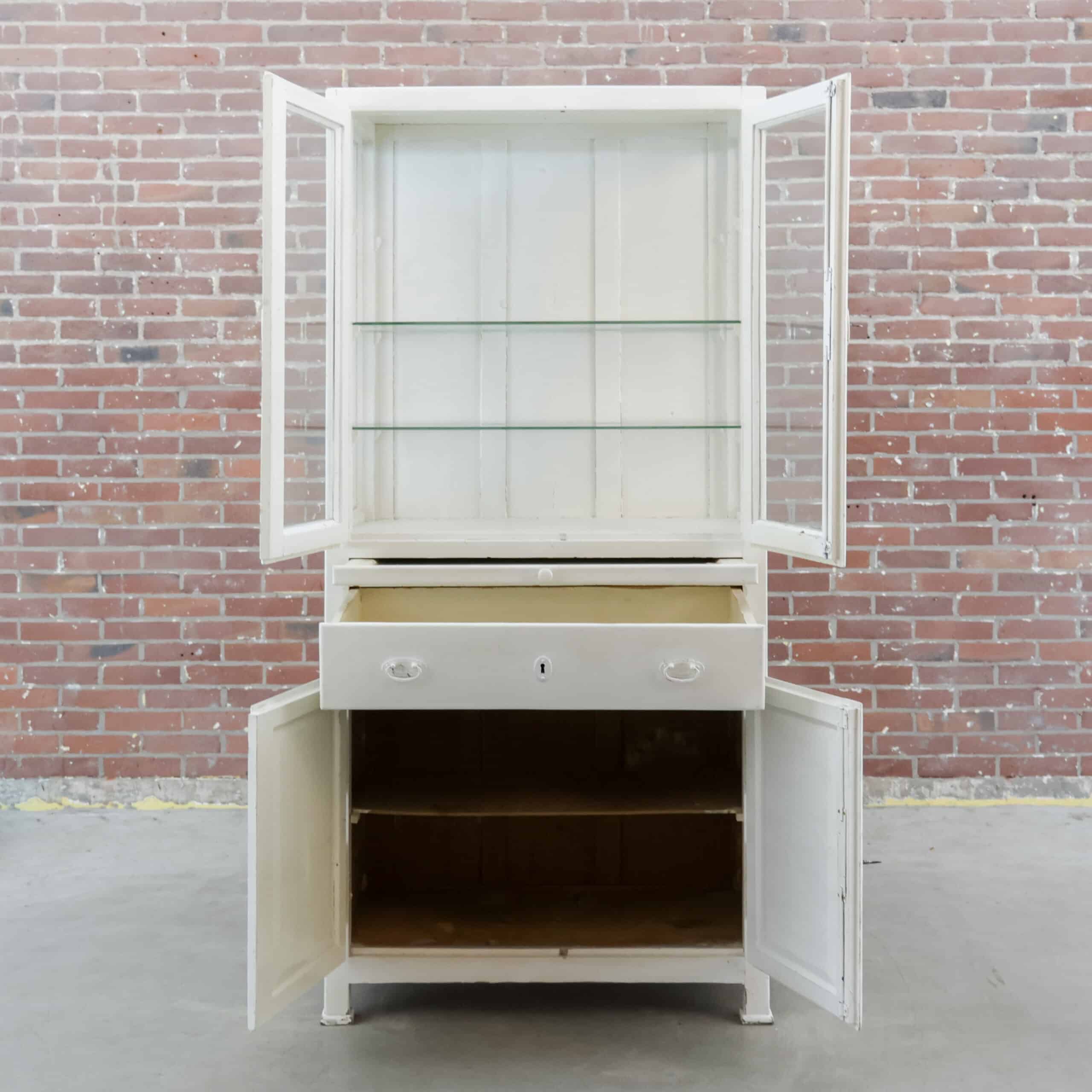 Vintage houten dokterskast - Afbeelding 3