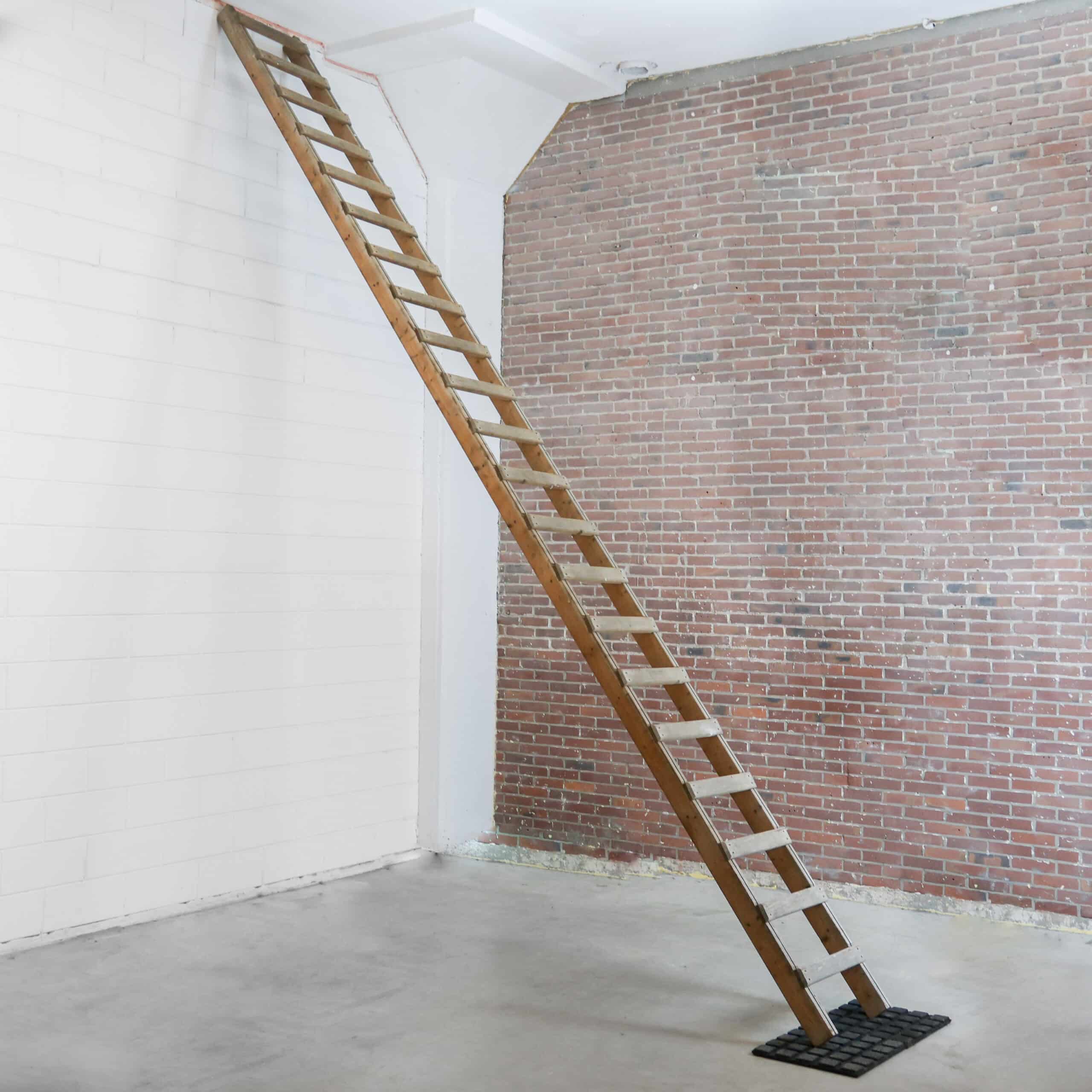 Vintage houten ladders - 5 meter