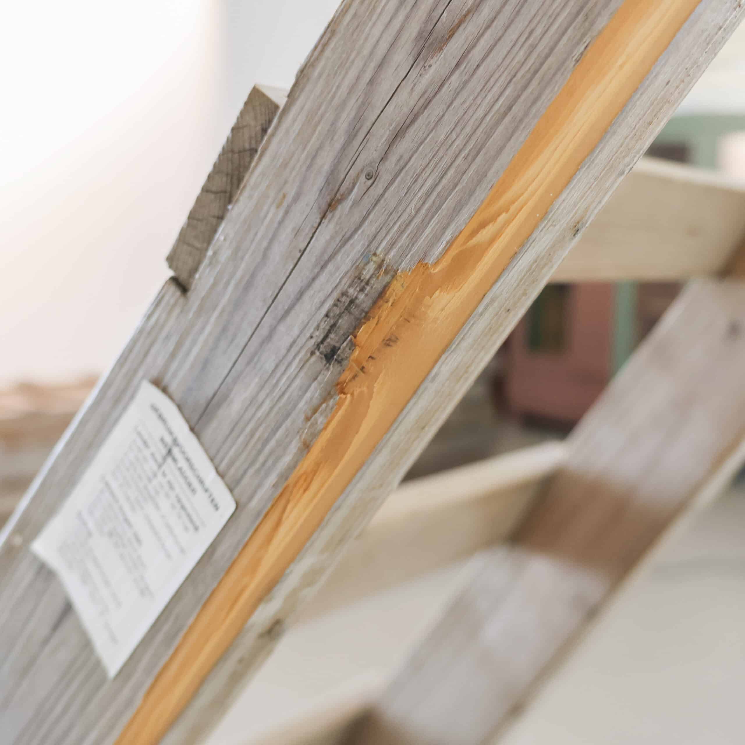 Vintage houten ladders - 5,5 meter - Afbeelding 5