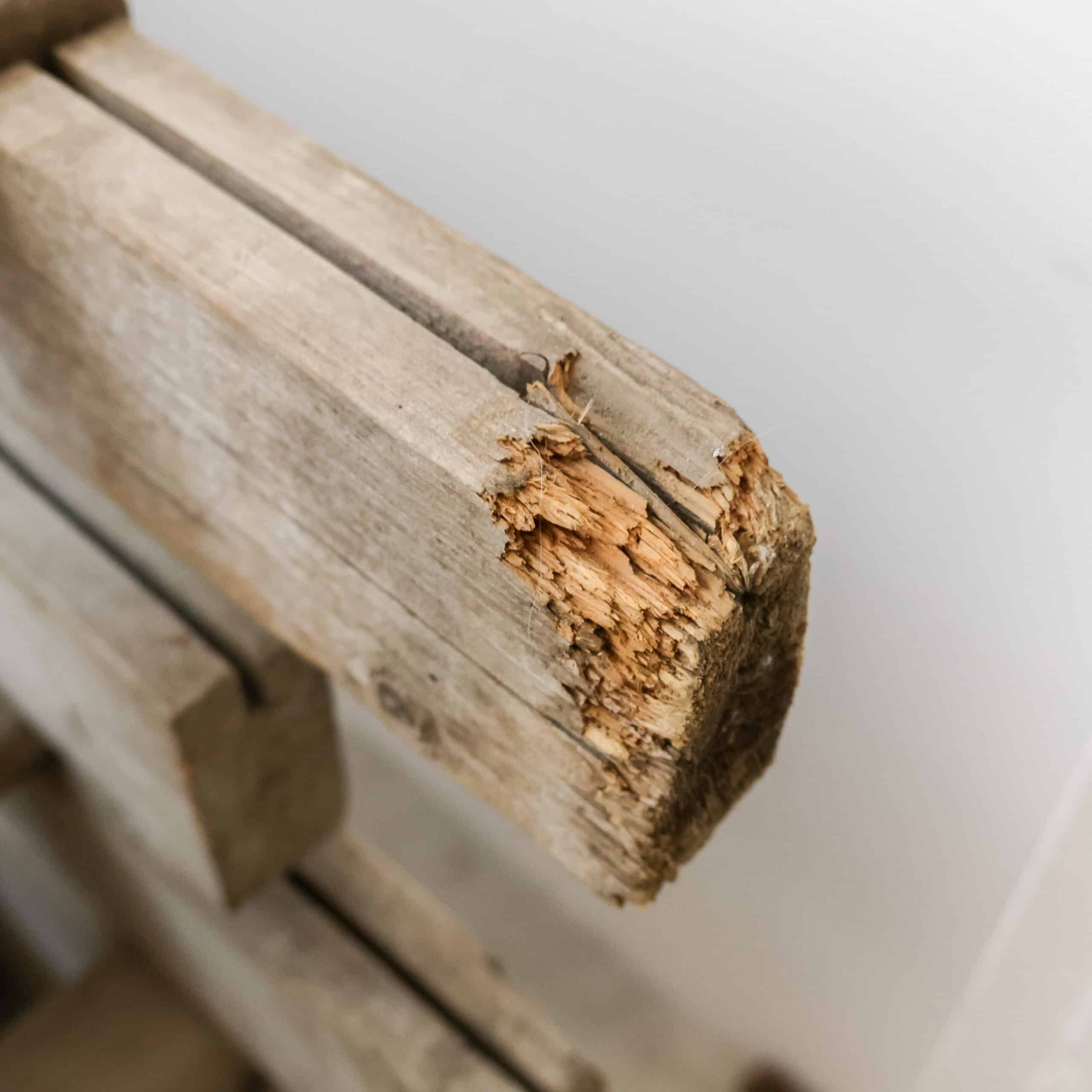 Vintage houten ladders - 5,5 meter - Afbeelding 9