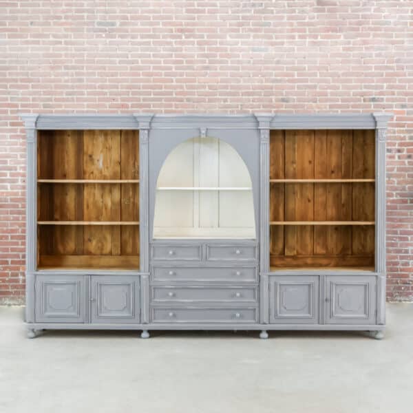Brocante boekenkast - drie meter