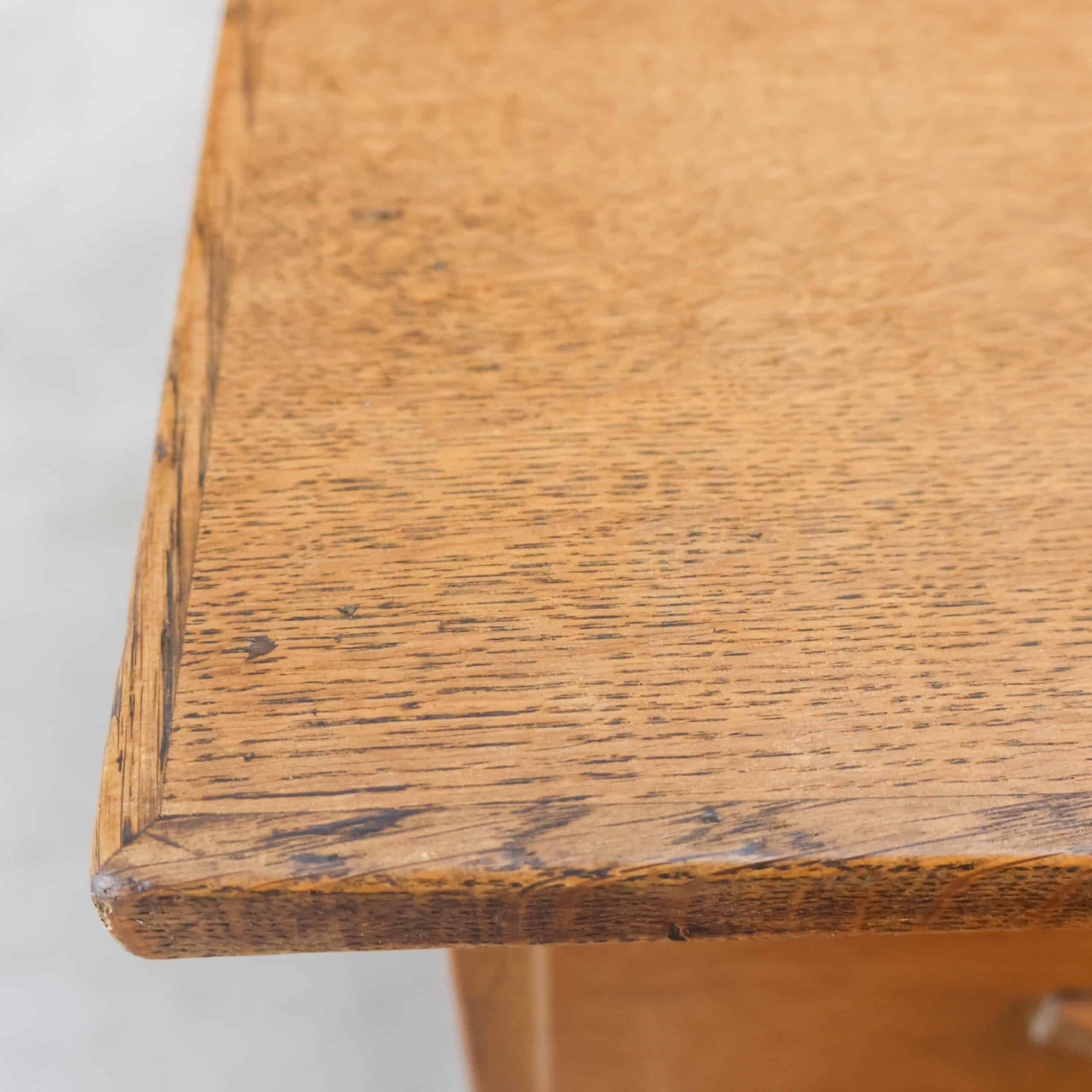 Antiek eikenhouten bureau - Afbeelding 6
