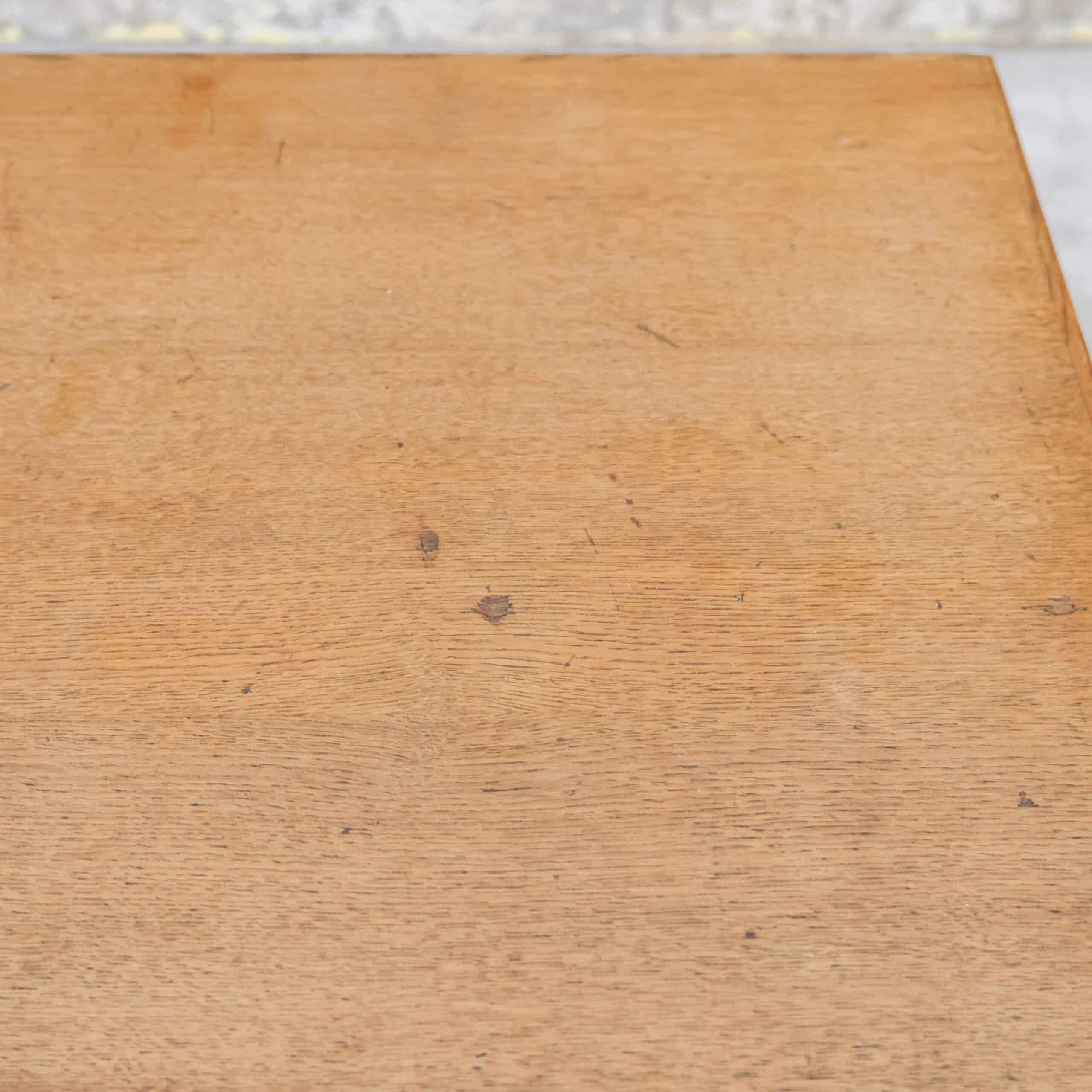 Antiek eikenhouten bureau - Afbeelding 8