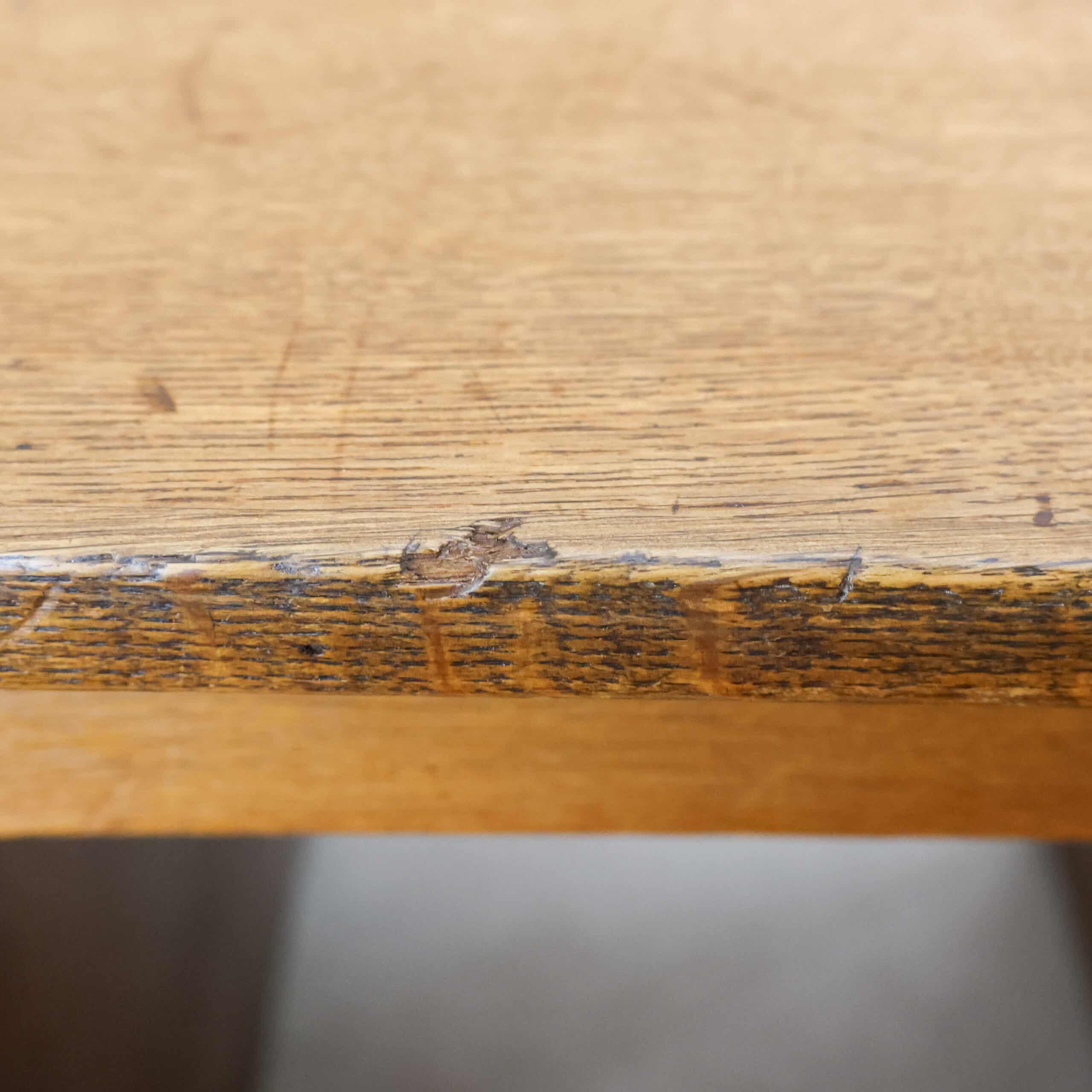 Antiek eikenhouten bureau - Afbeelding 9