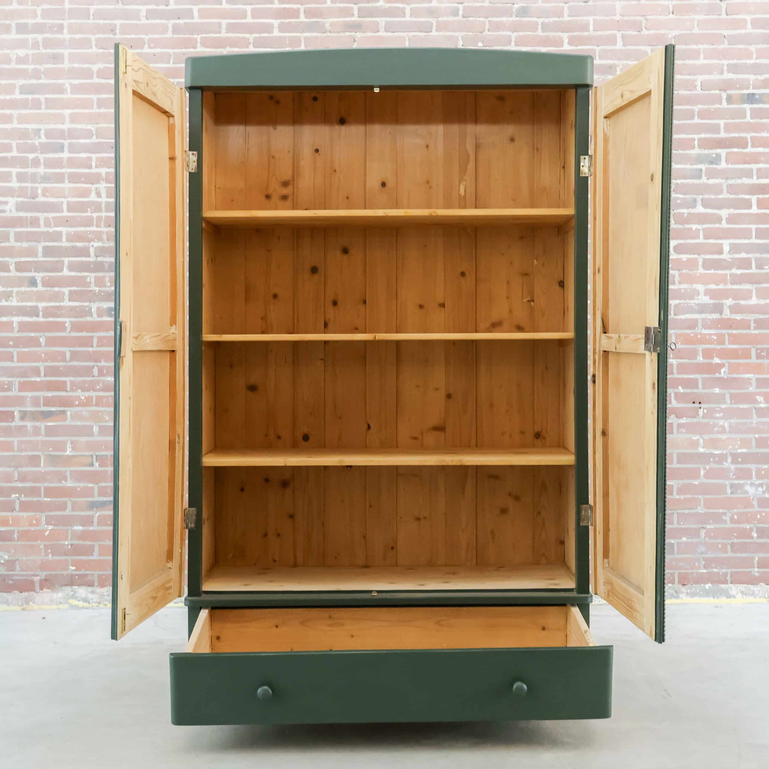 Donker groene linnenkast - Afbeelding 2