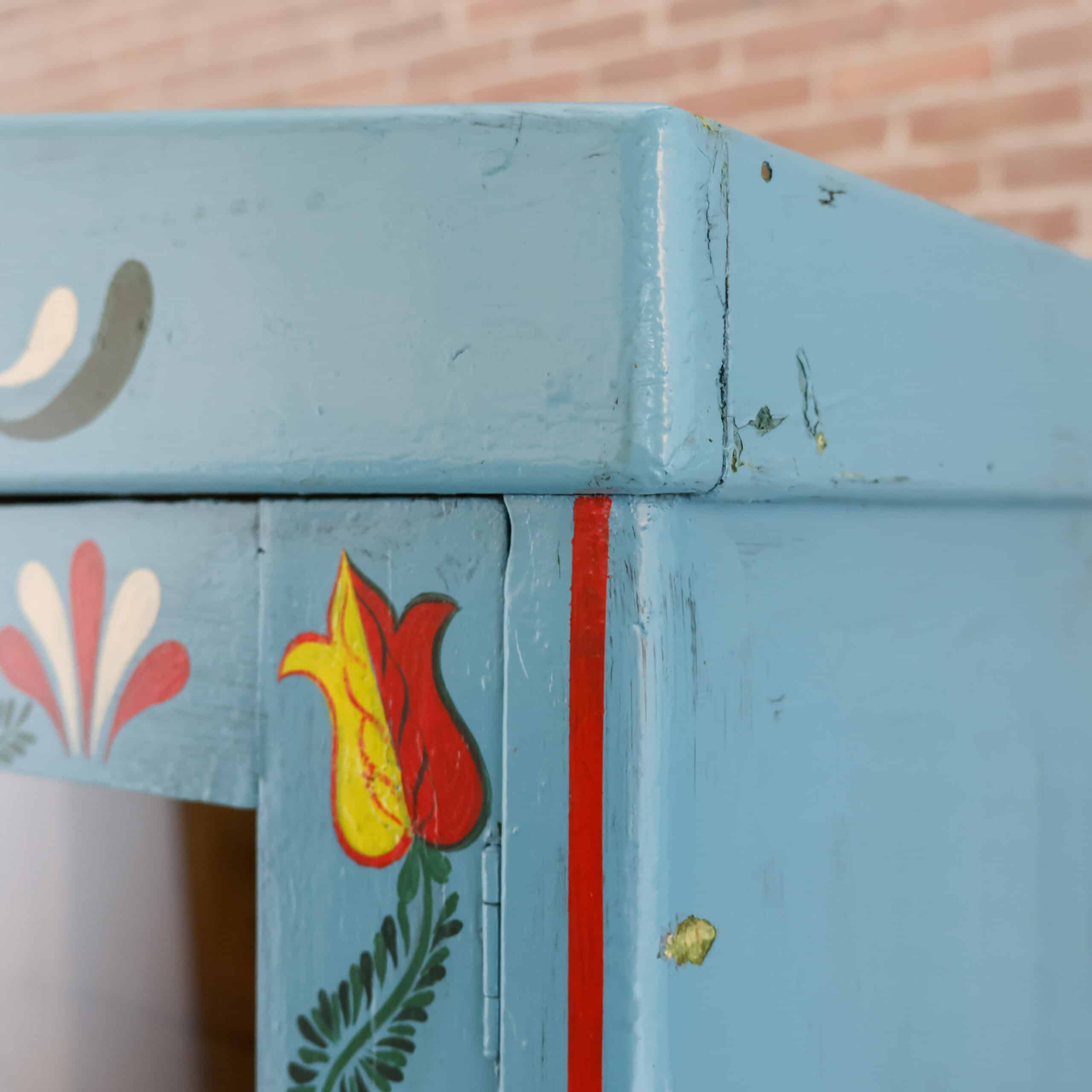 Handbeschilderde Roemeense buffetkast - Afbeelding 8