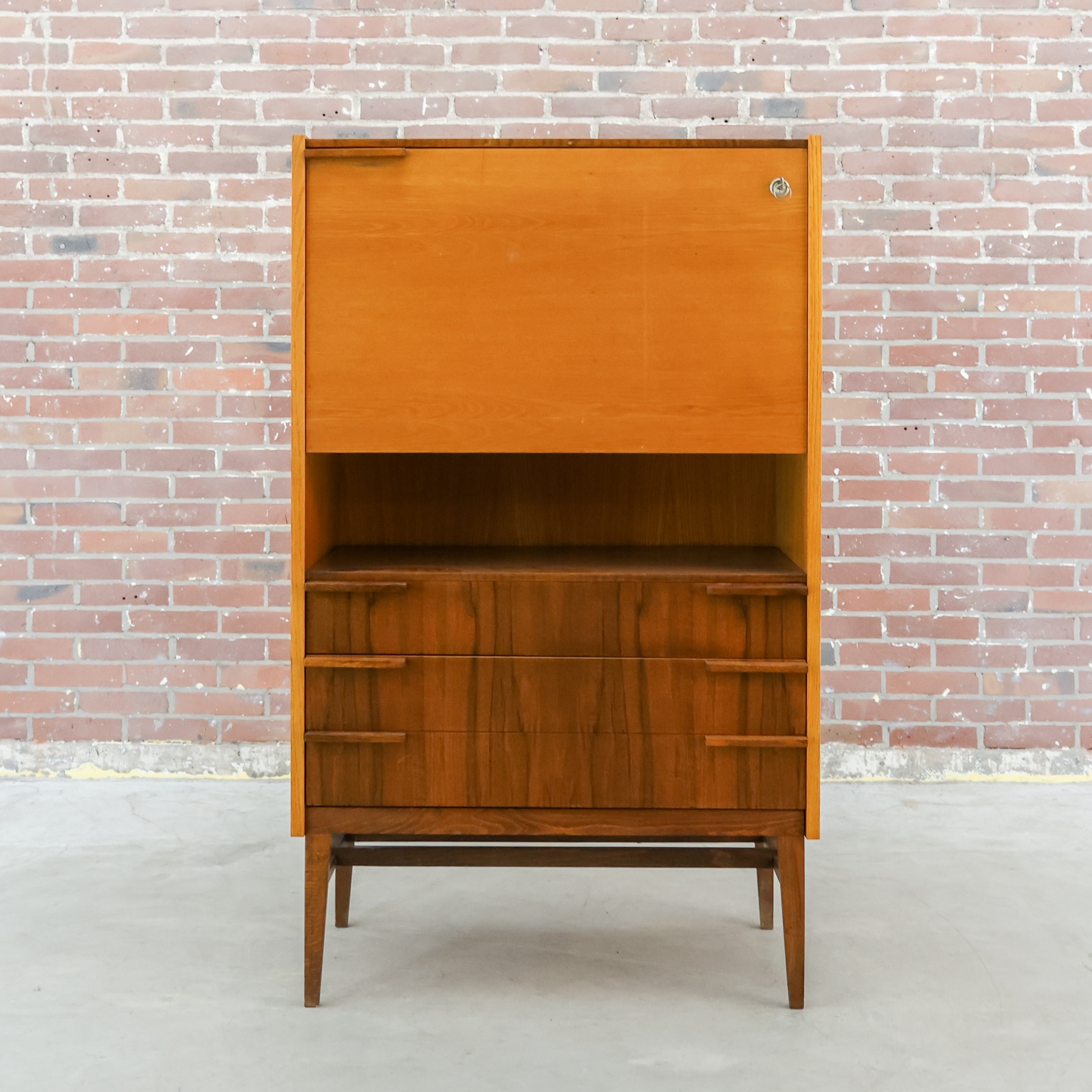 Vintage secretaire - Mid century - Afbeelding 2