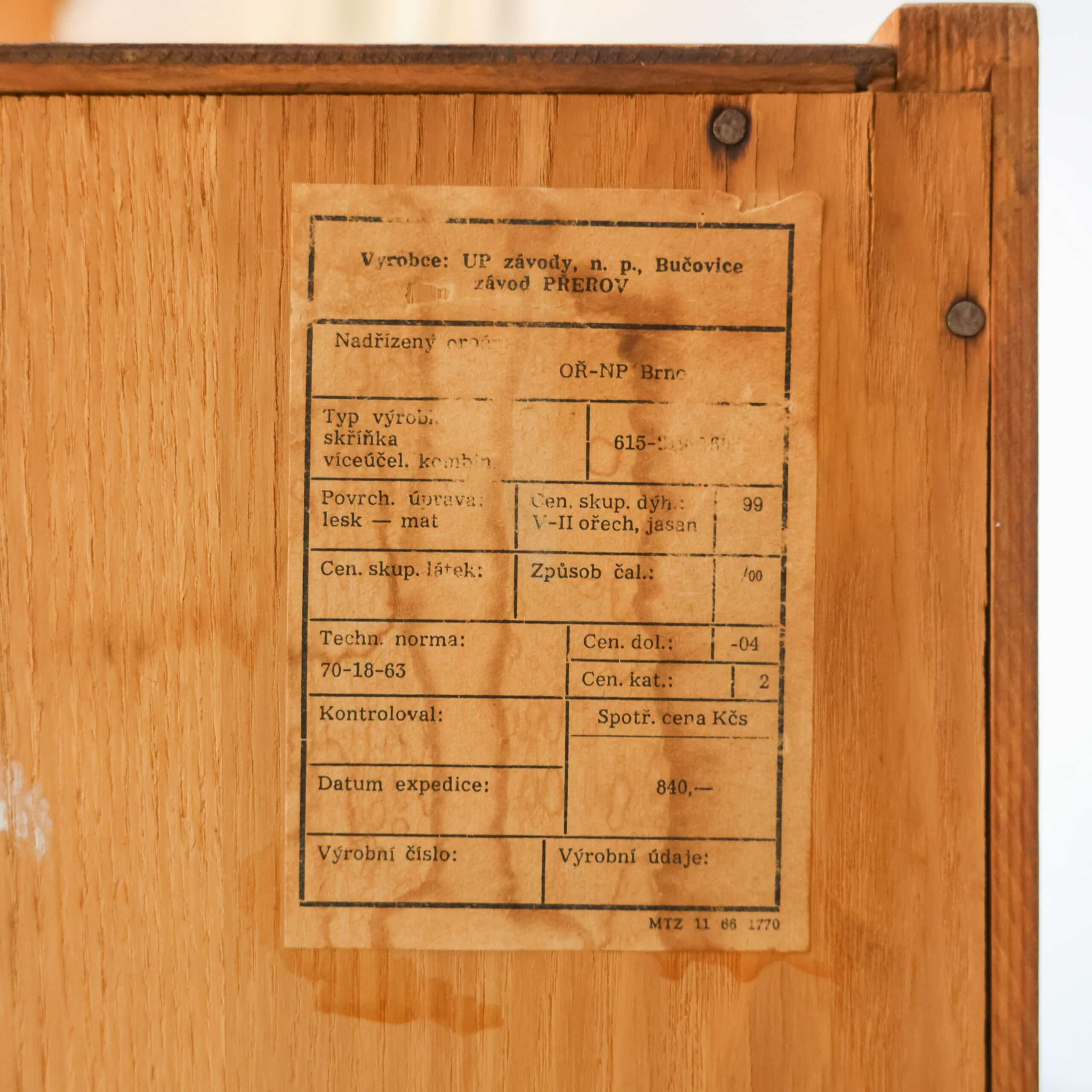 Vintage secretaire - Mid century - Afbeelding 14