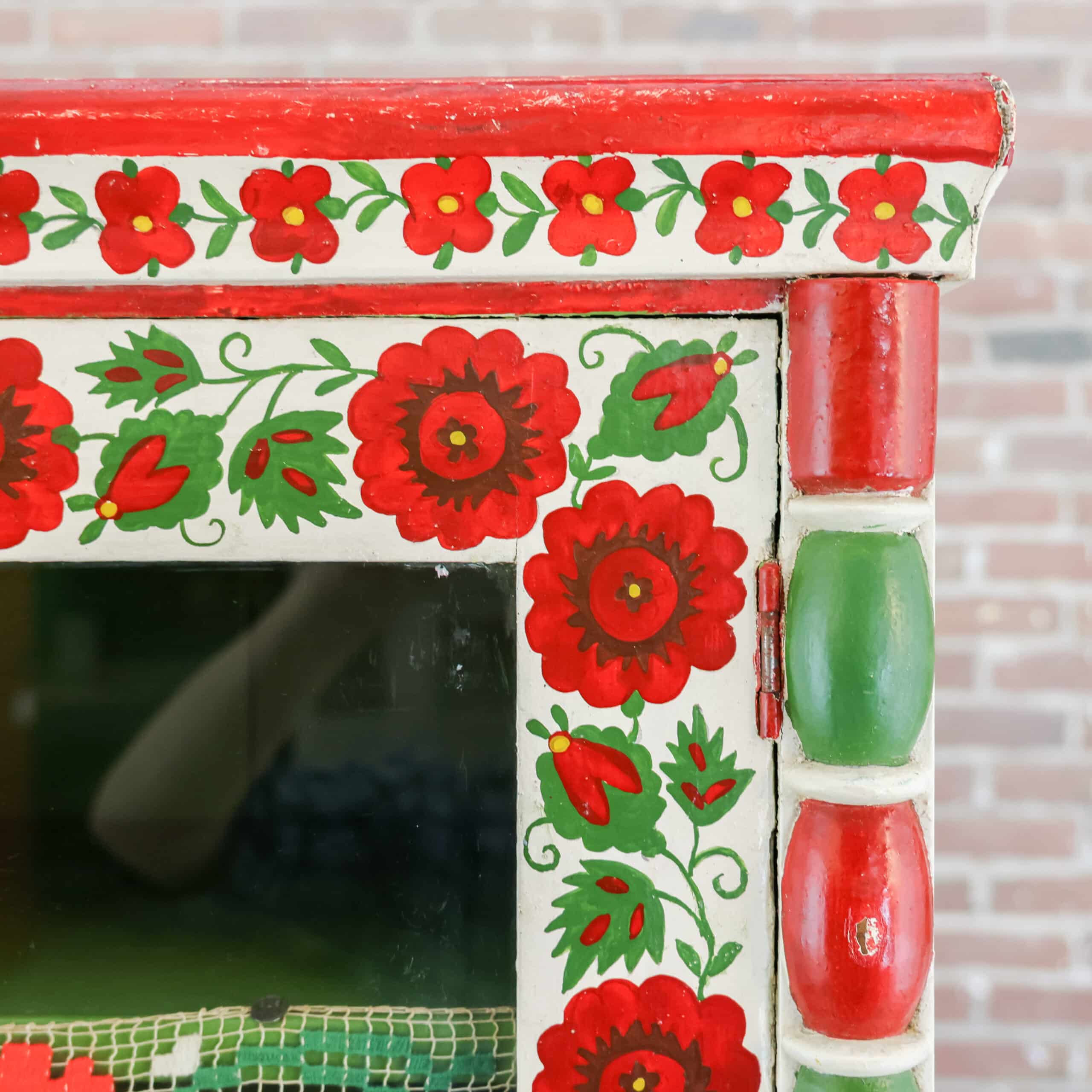 Handbeschilderde Roemeense buffetkast - Afbeelding 6