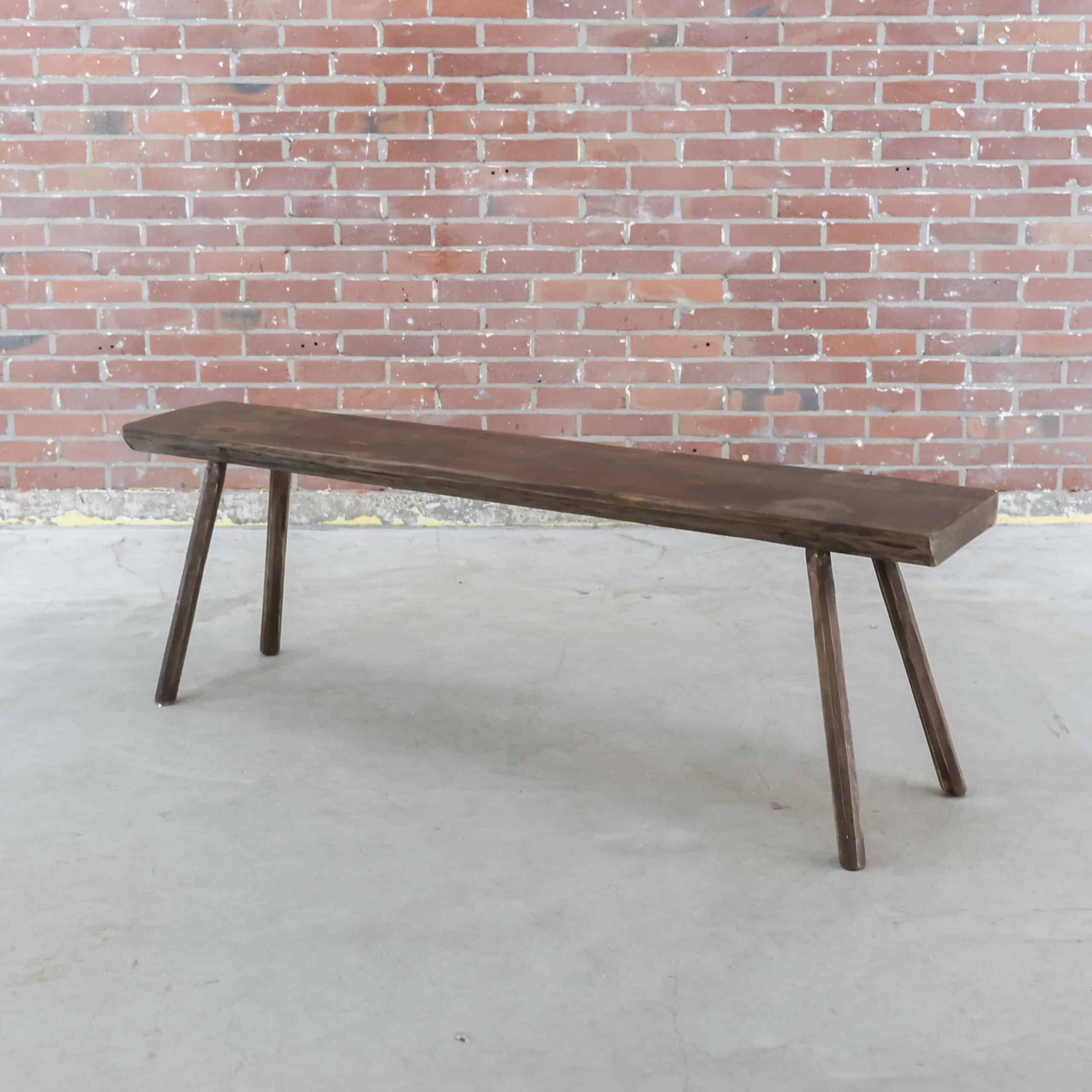 Brocante houten bankje