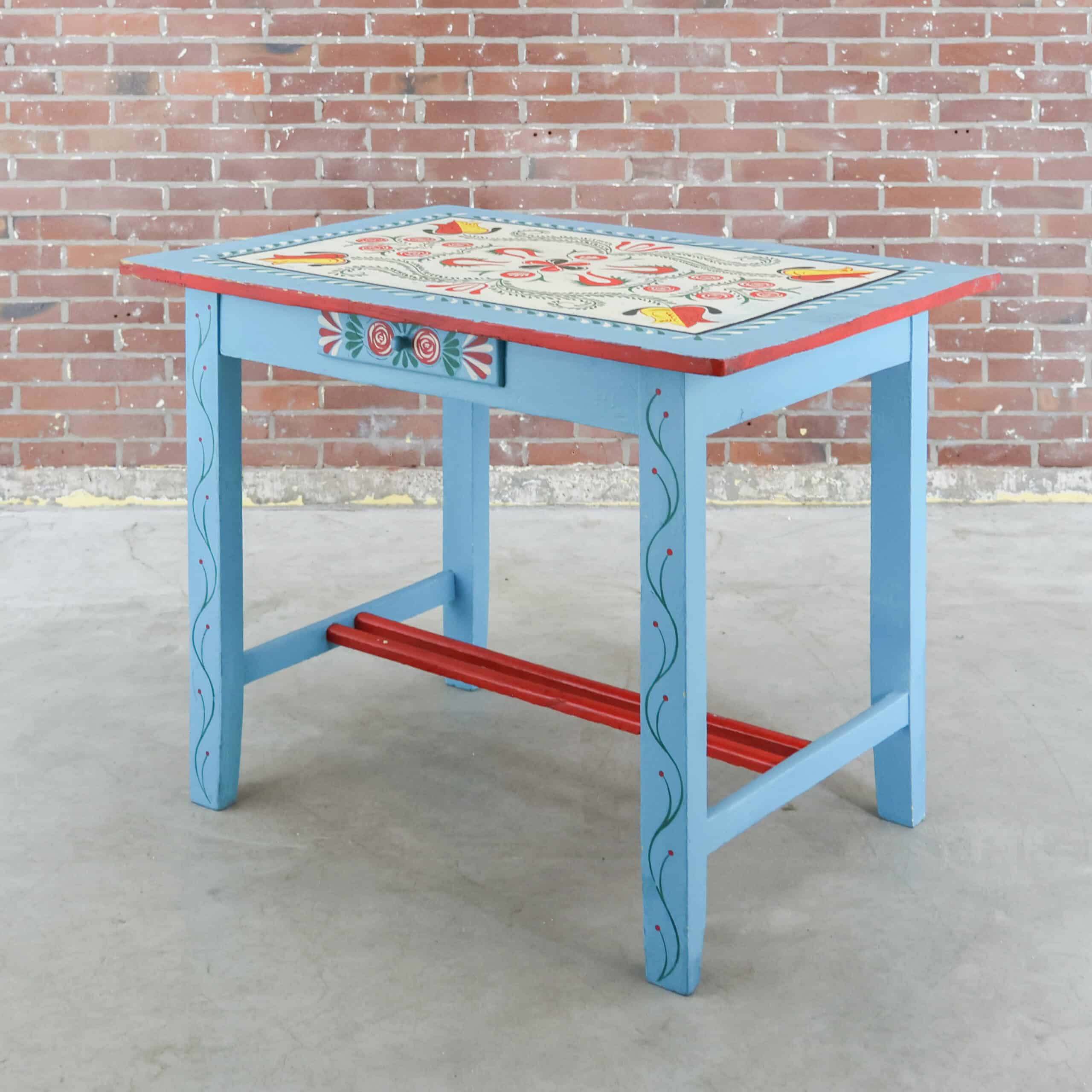 Traditionele handbeschilderde tafel