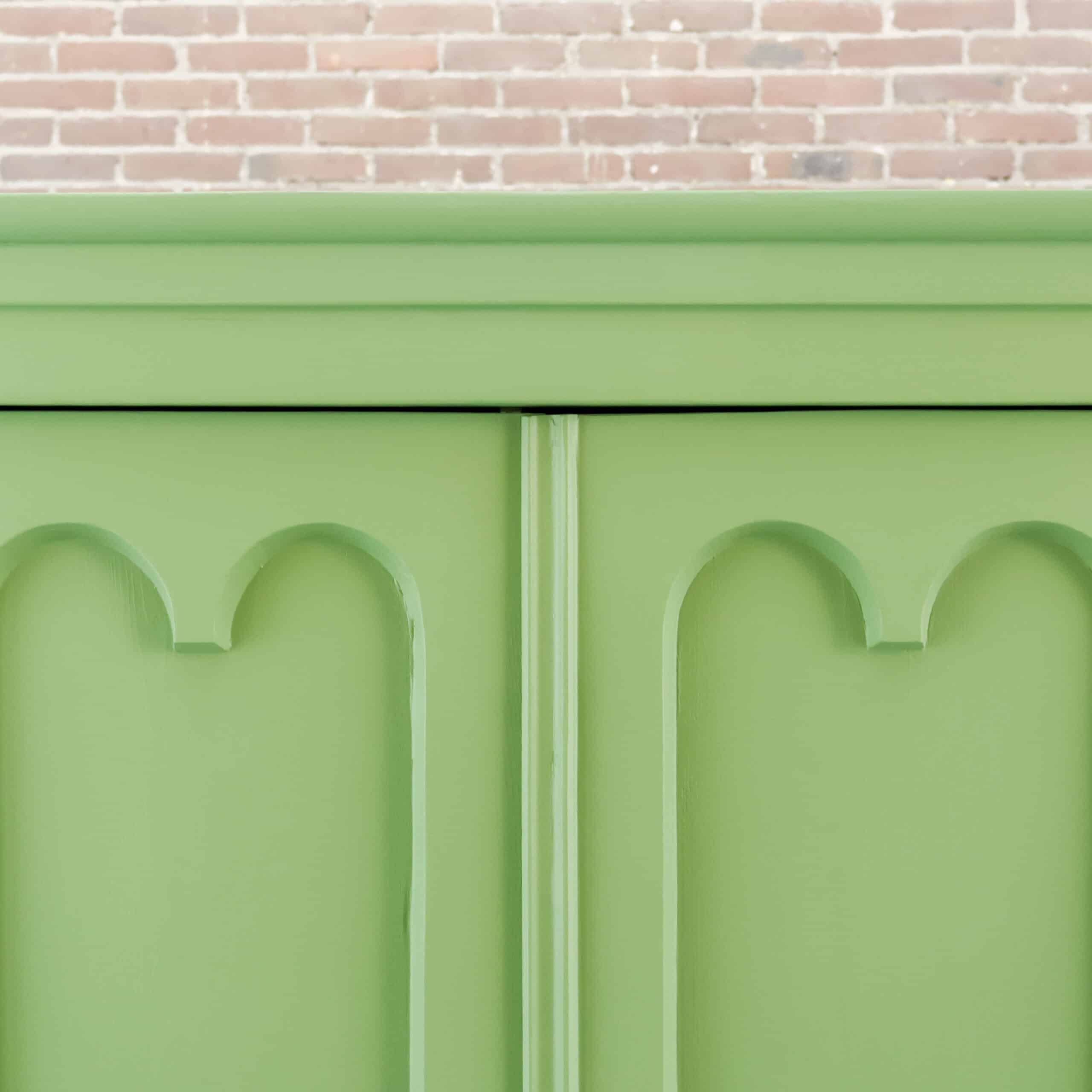 Brocante groene linnenkast – Bild 3